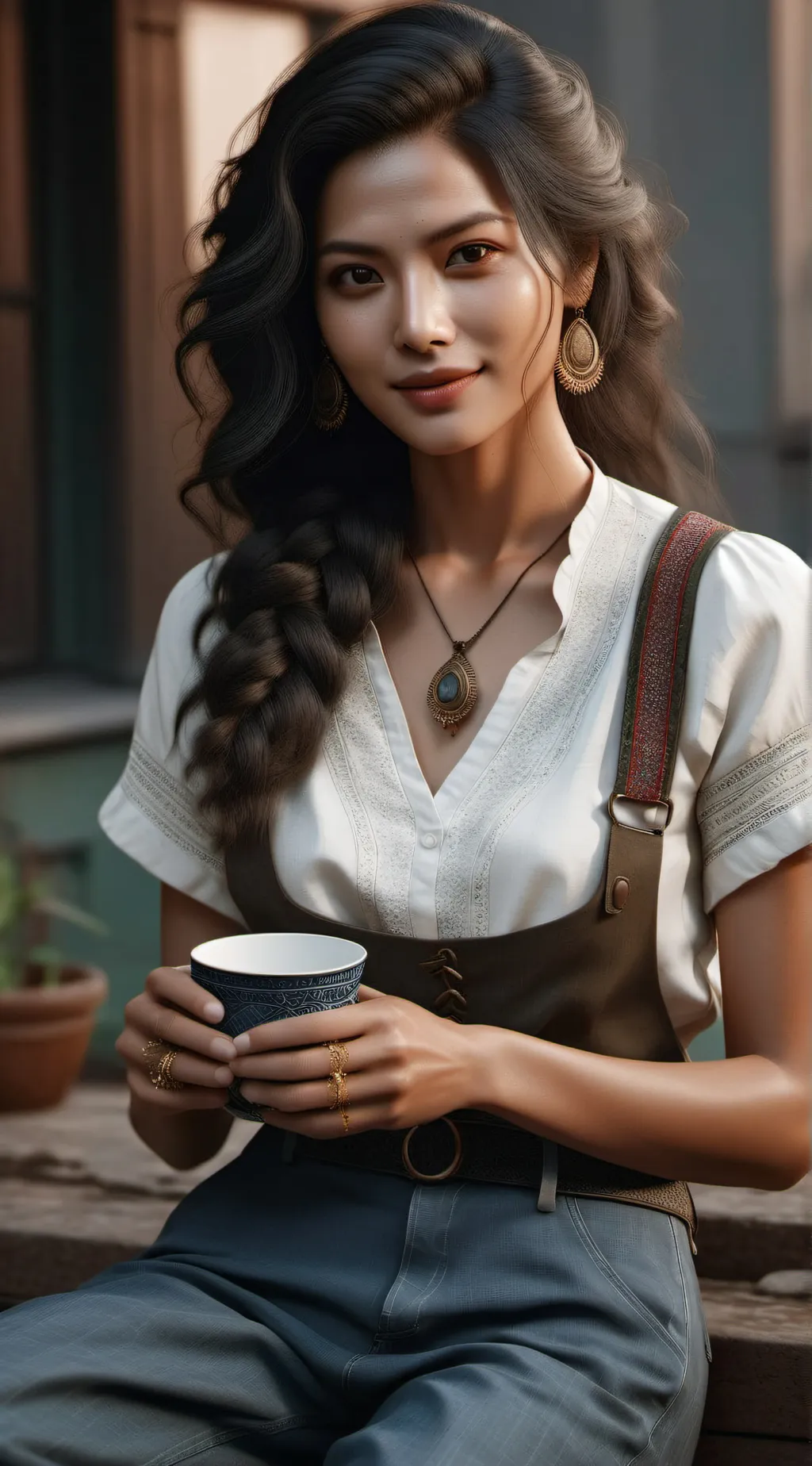 ai character: celine background