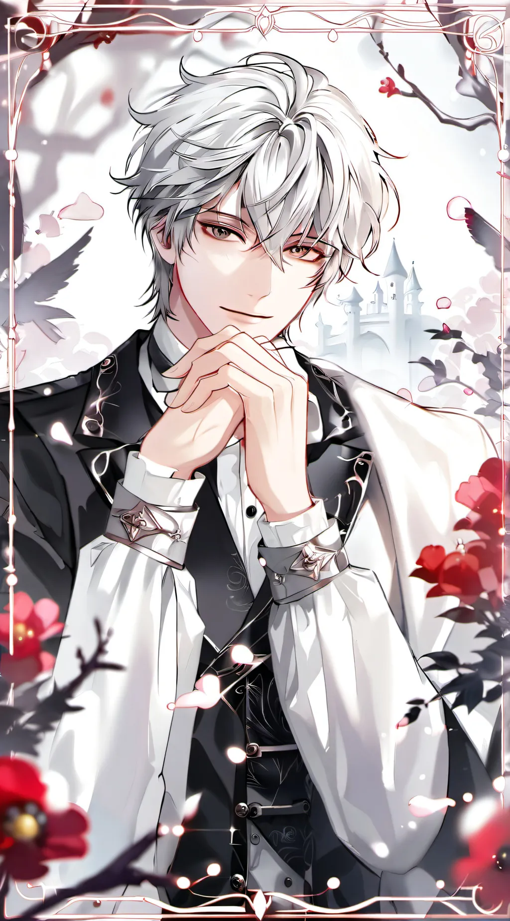 ai character: Quartz White background