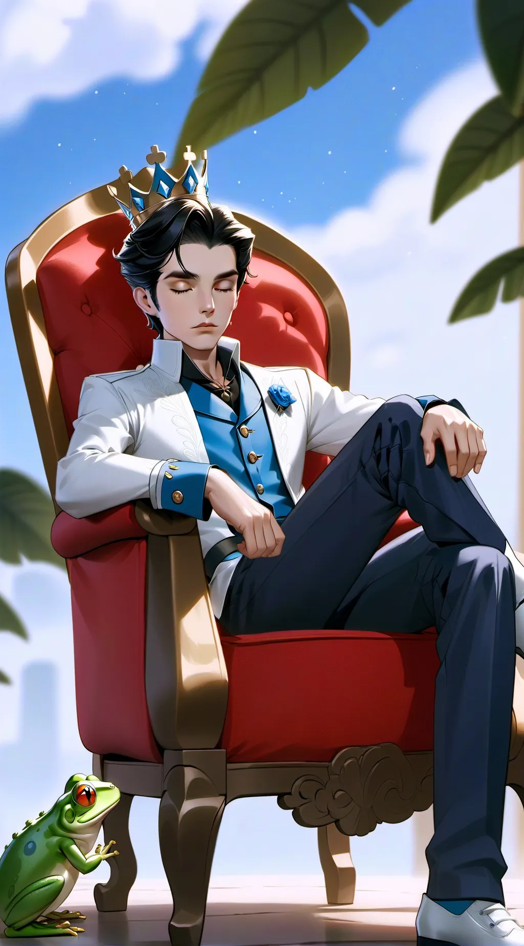 ai character: The cursed prince background