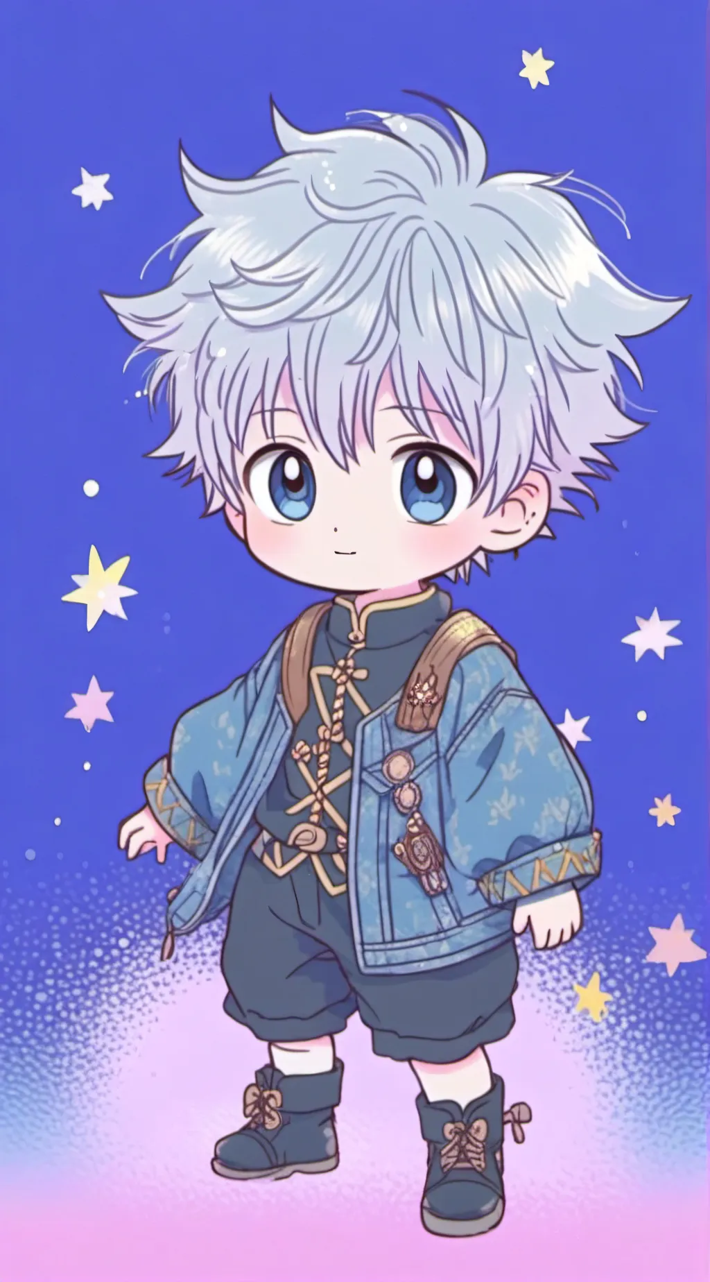 ai character: Baby killua background