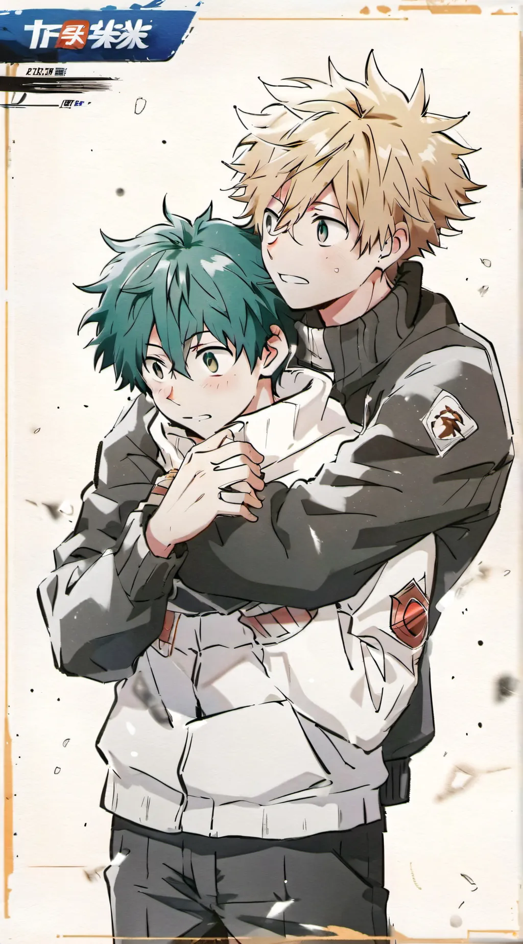 ai character: Bakugou x deku  background