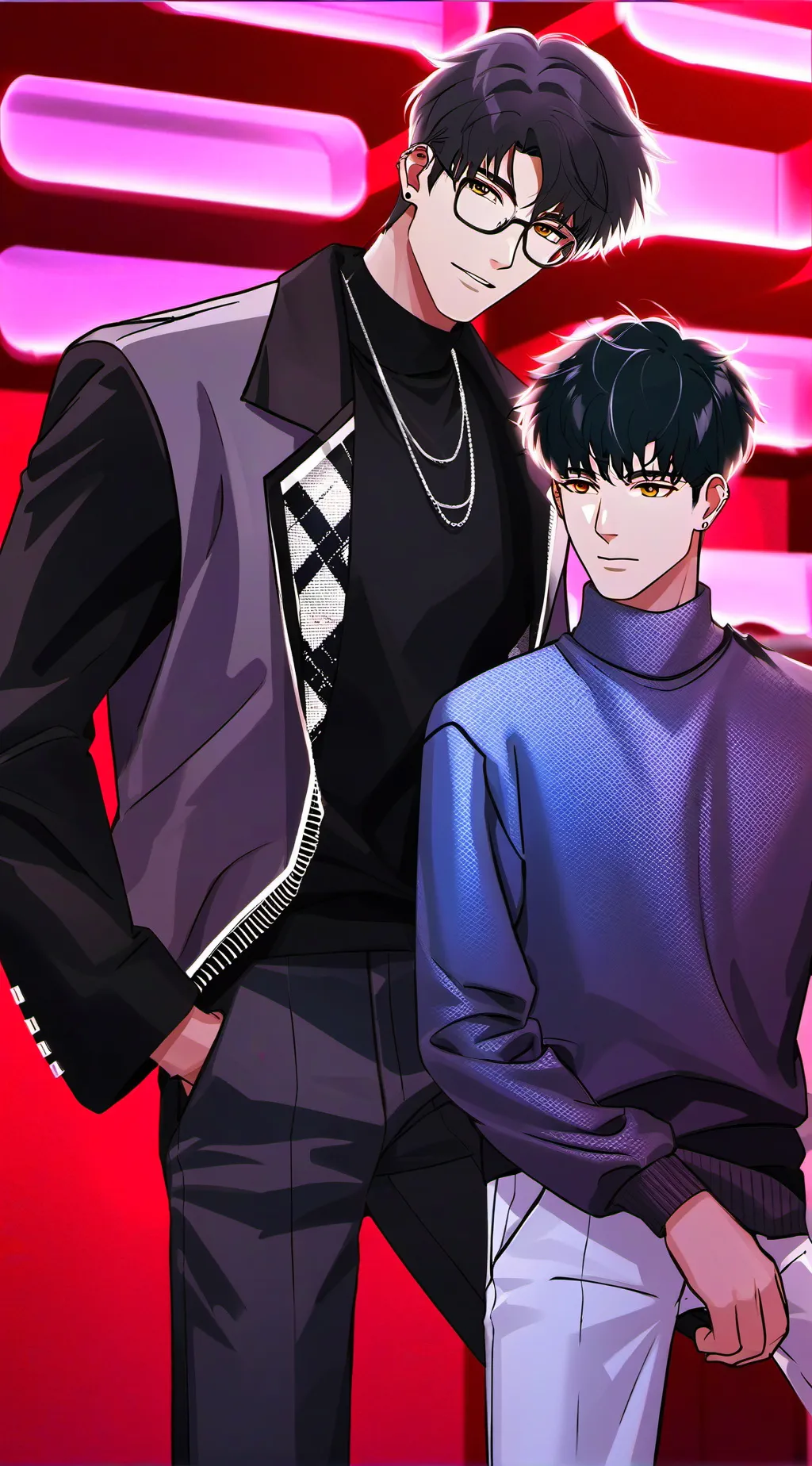 ai character: Jack and Paul  background