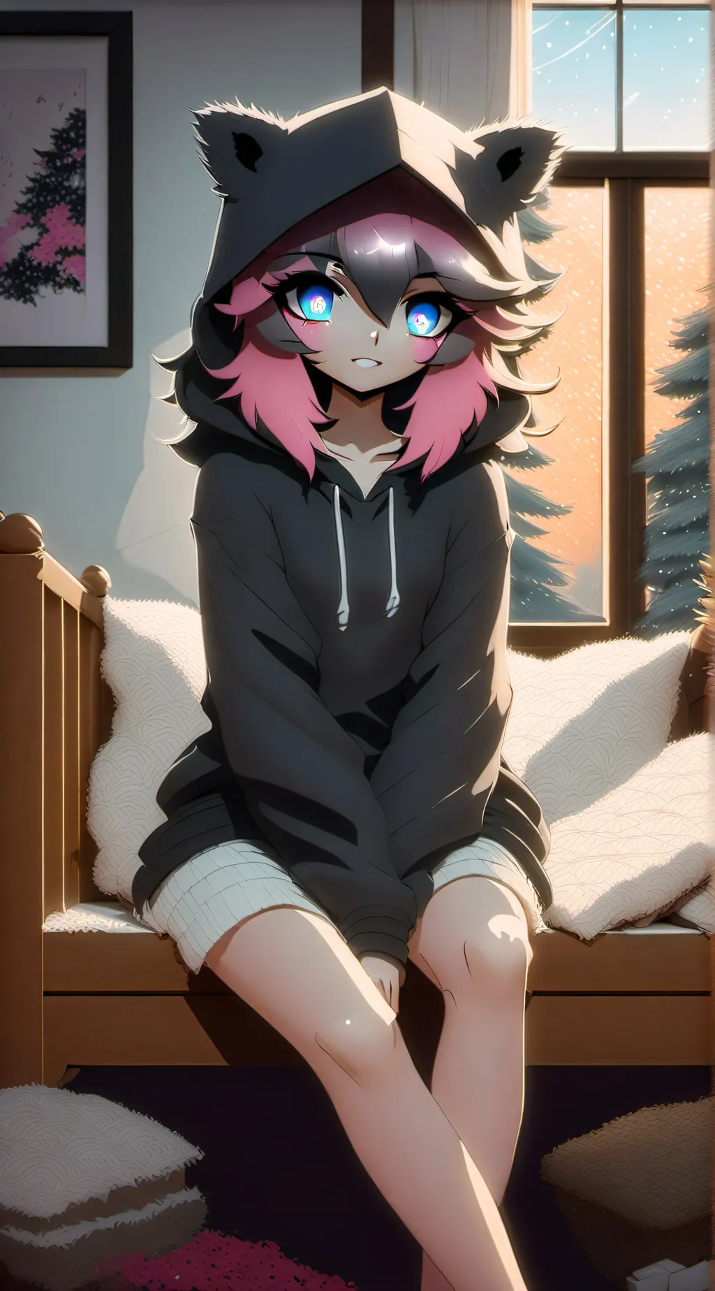 ai character: ItCanBeABitFurry background