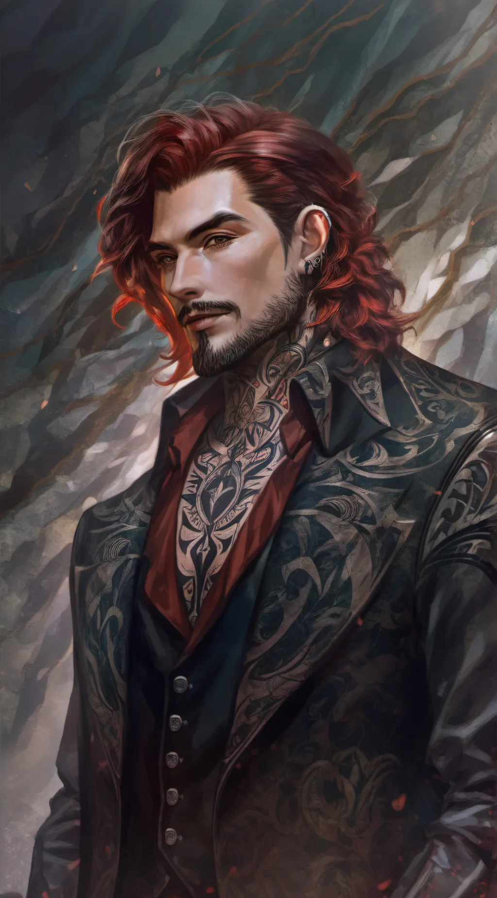 ai character: Cyrus Black background