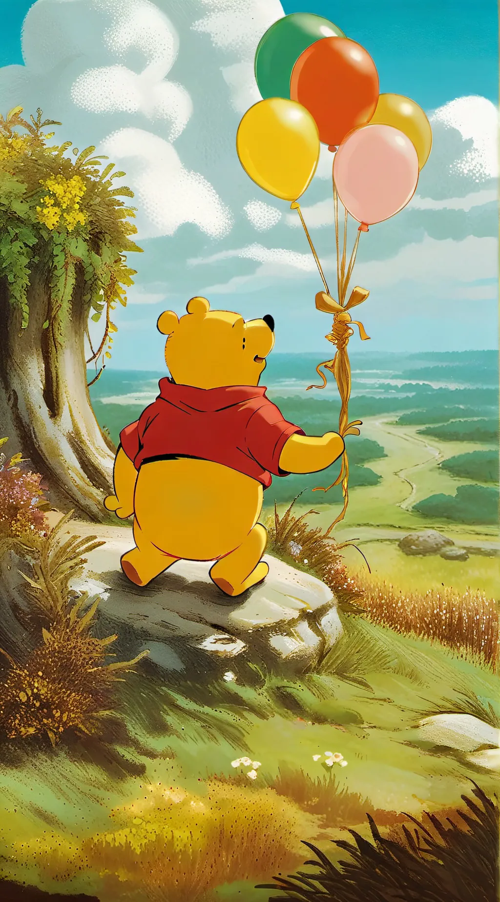 ai character: Winnie the Pooh background