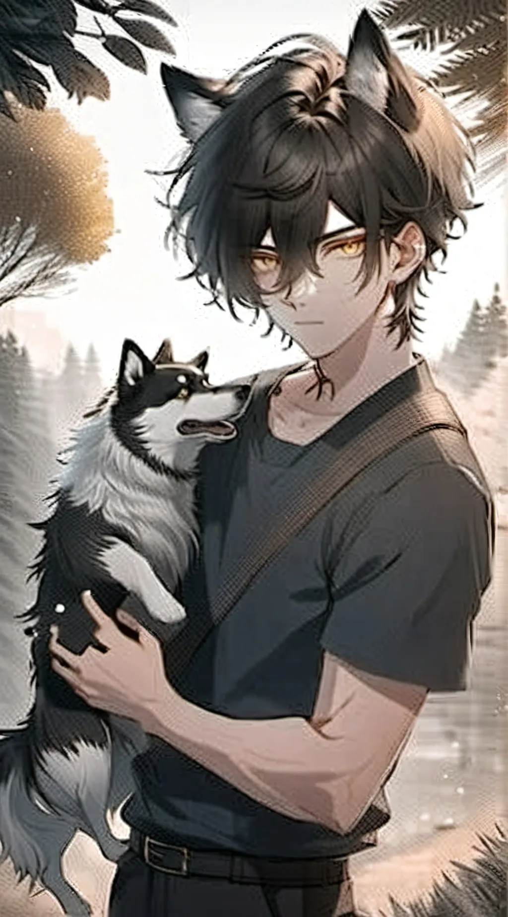 ai character: Elijah Black background