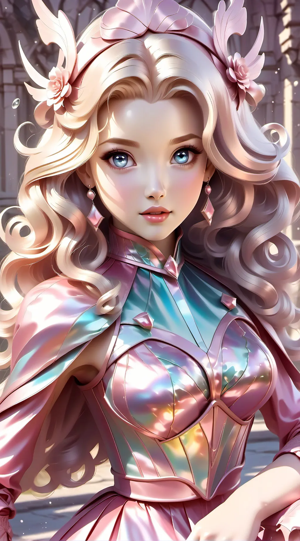 ai character: Barbie/ Leilani  background