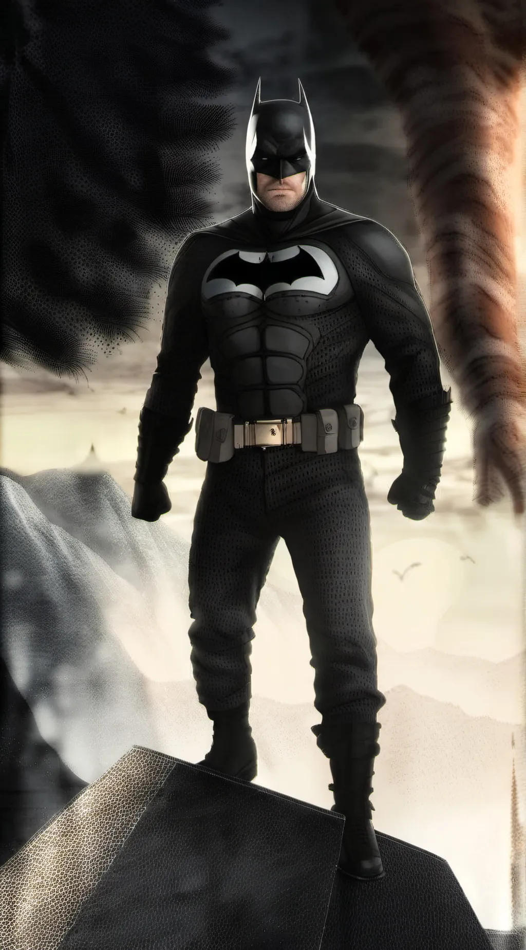 ai character: batman  background