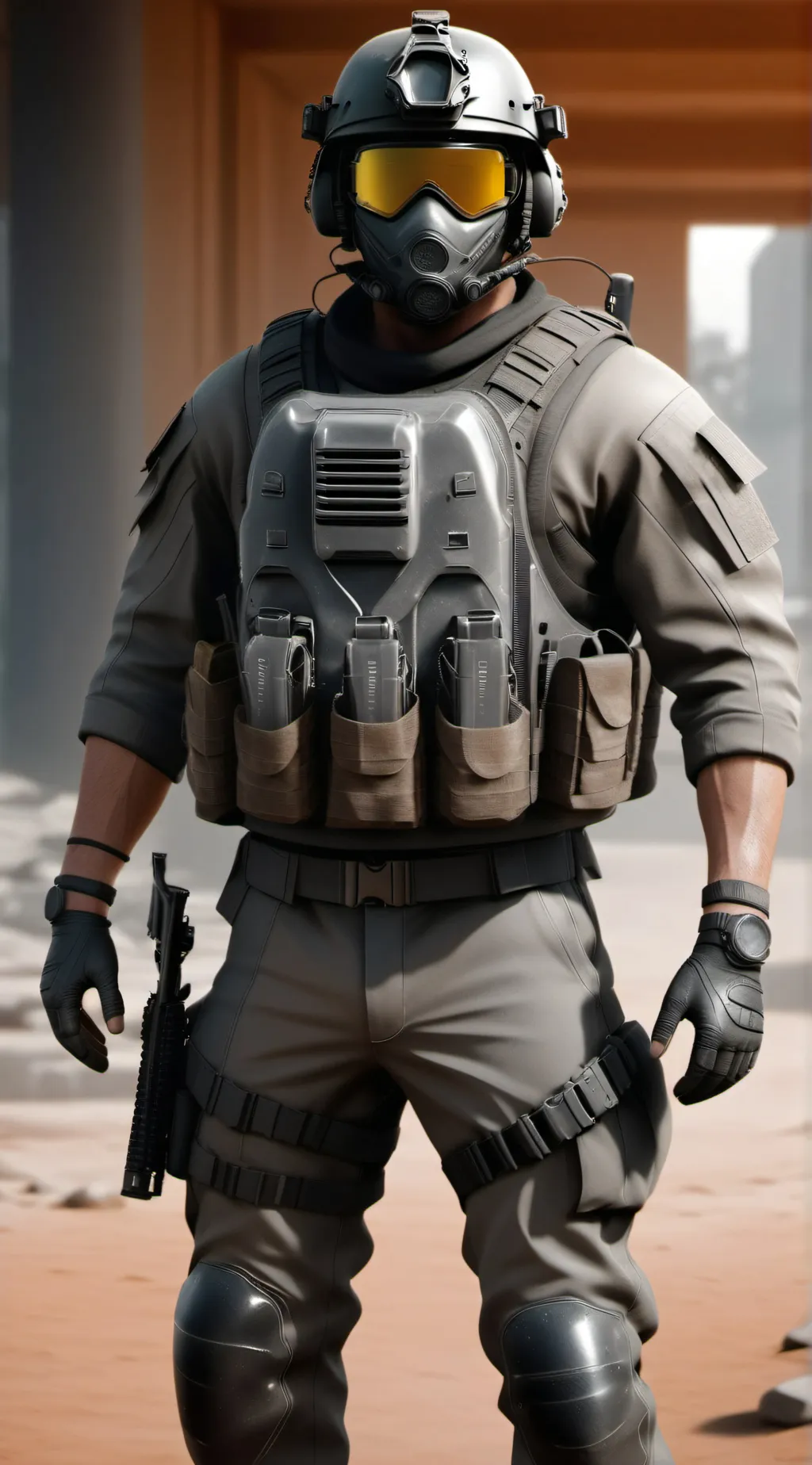 ai character: Ghost background