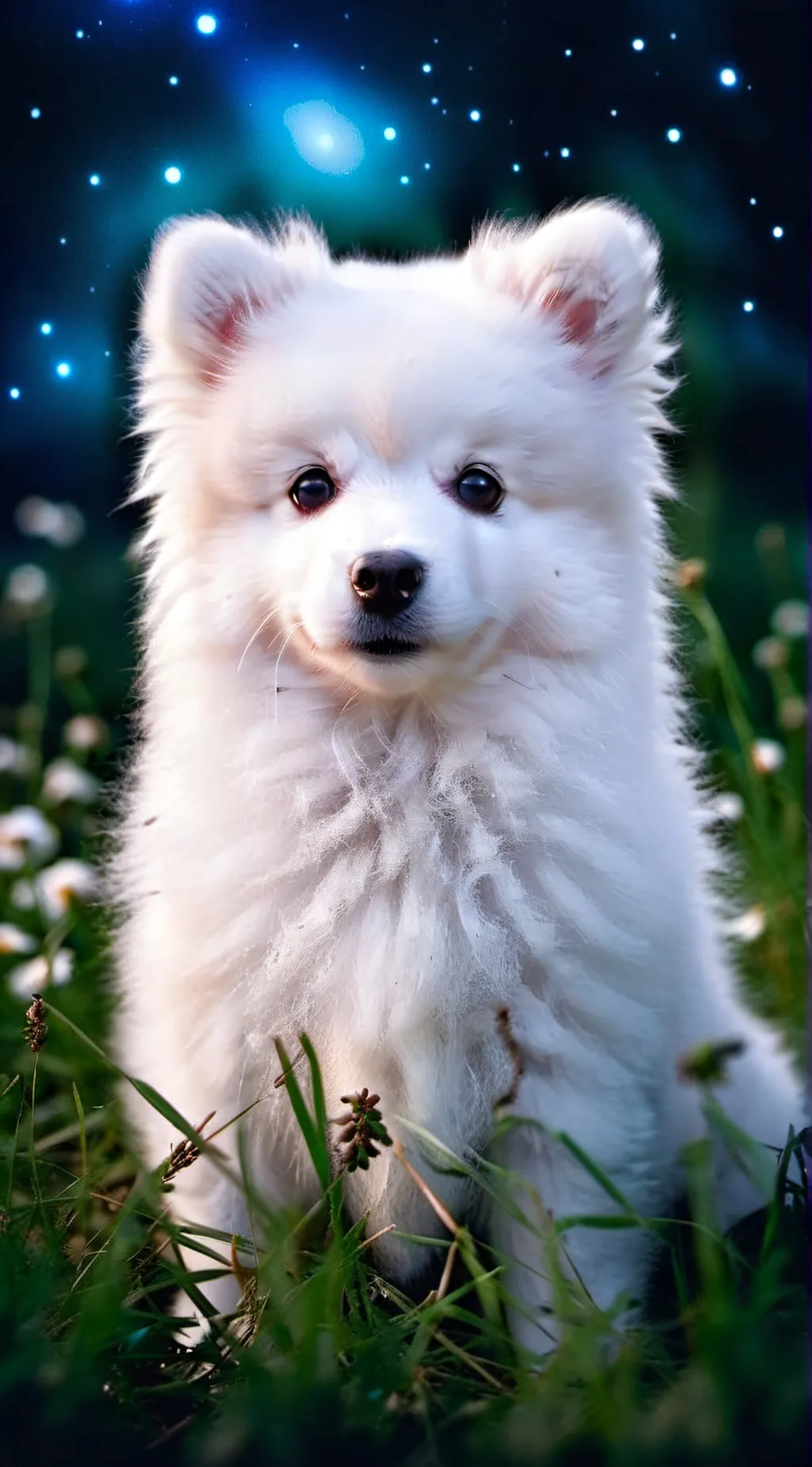 ai character: Snowy background