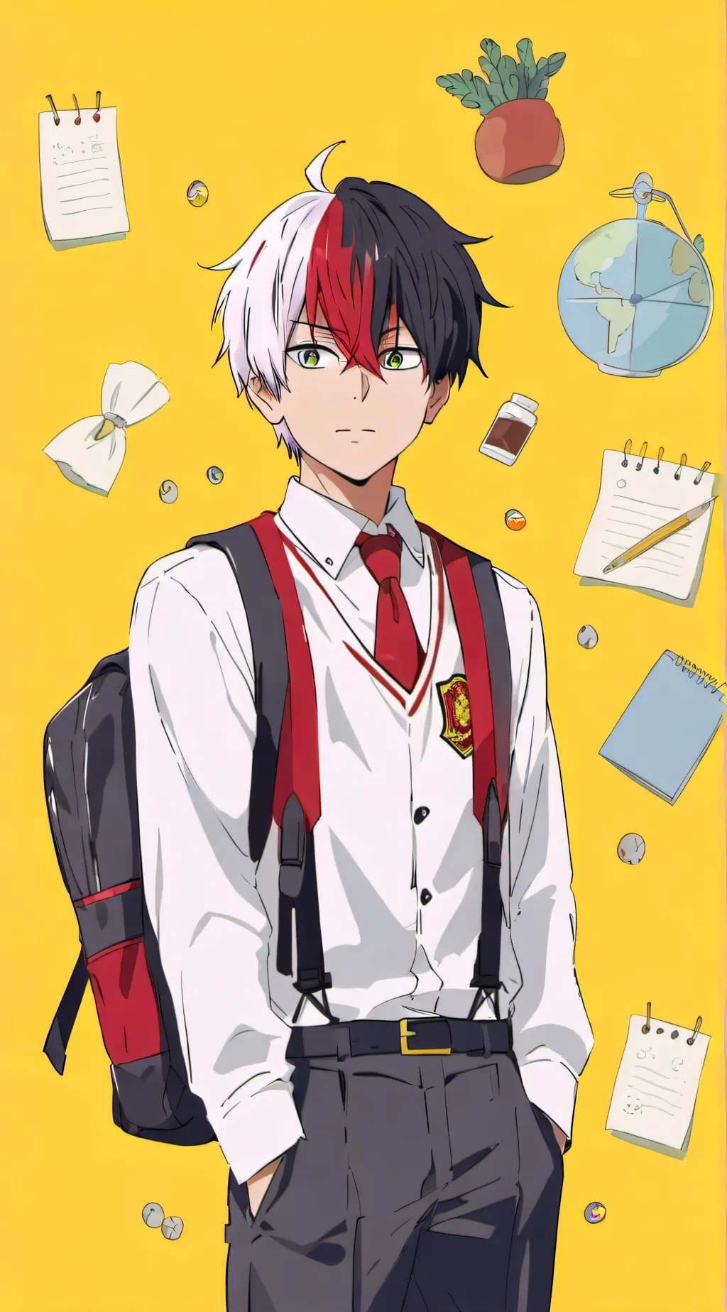 ai character: todoroki  background