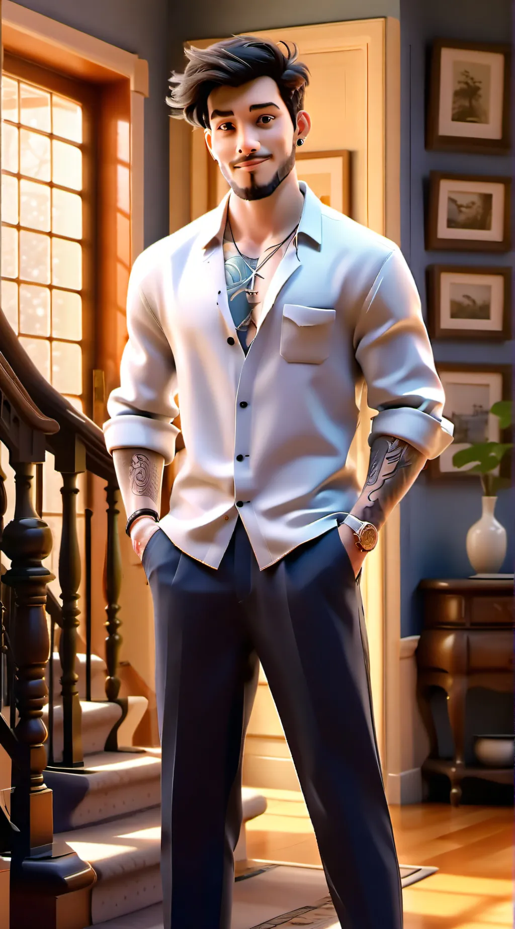 ai character: Micheal background