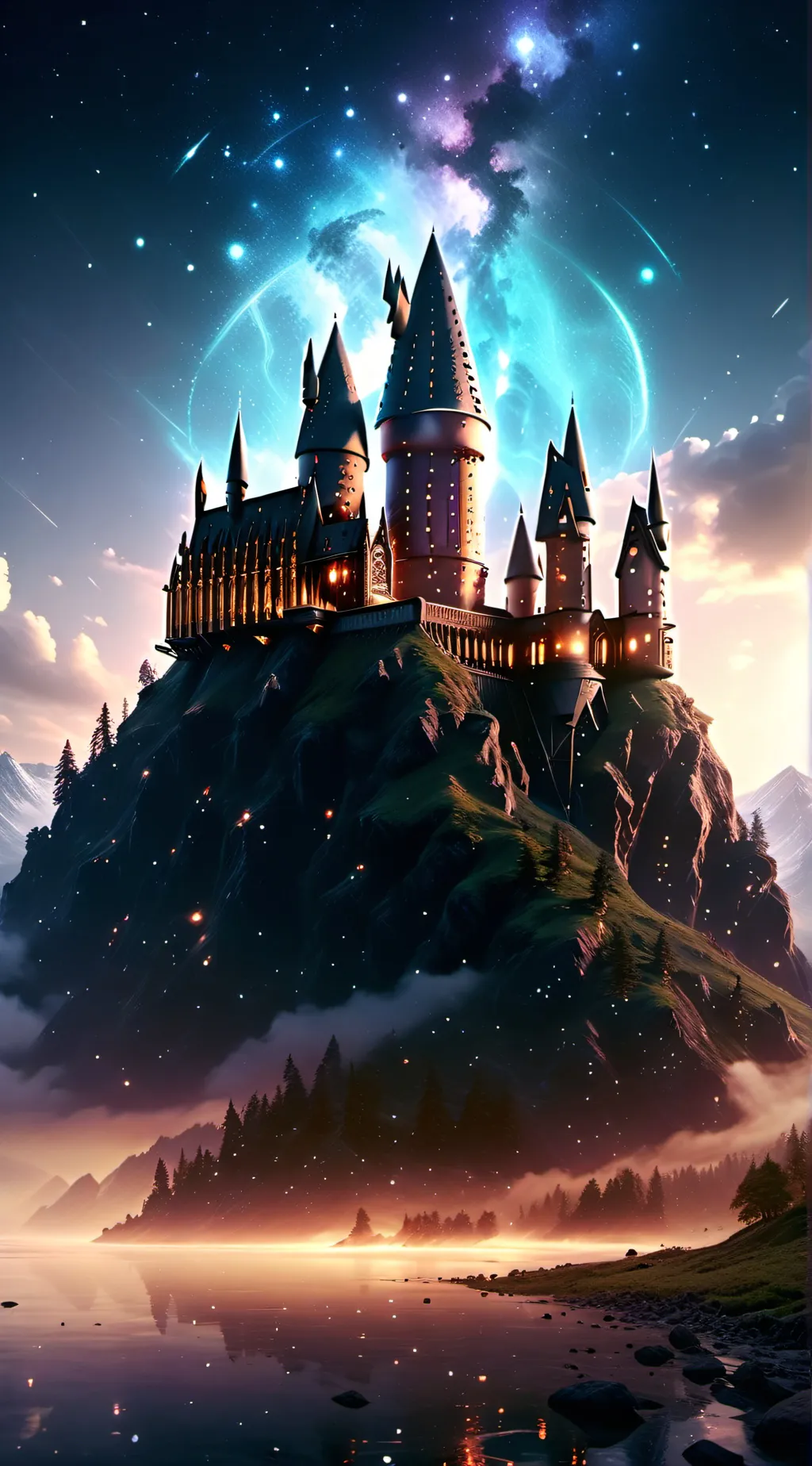 ai character: Hogwarts  background