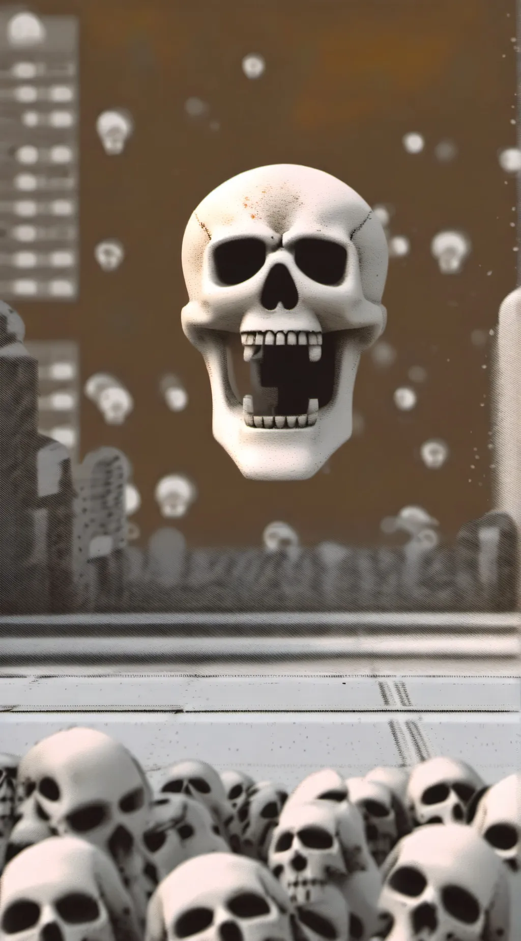 ai character: skull background