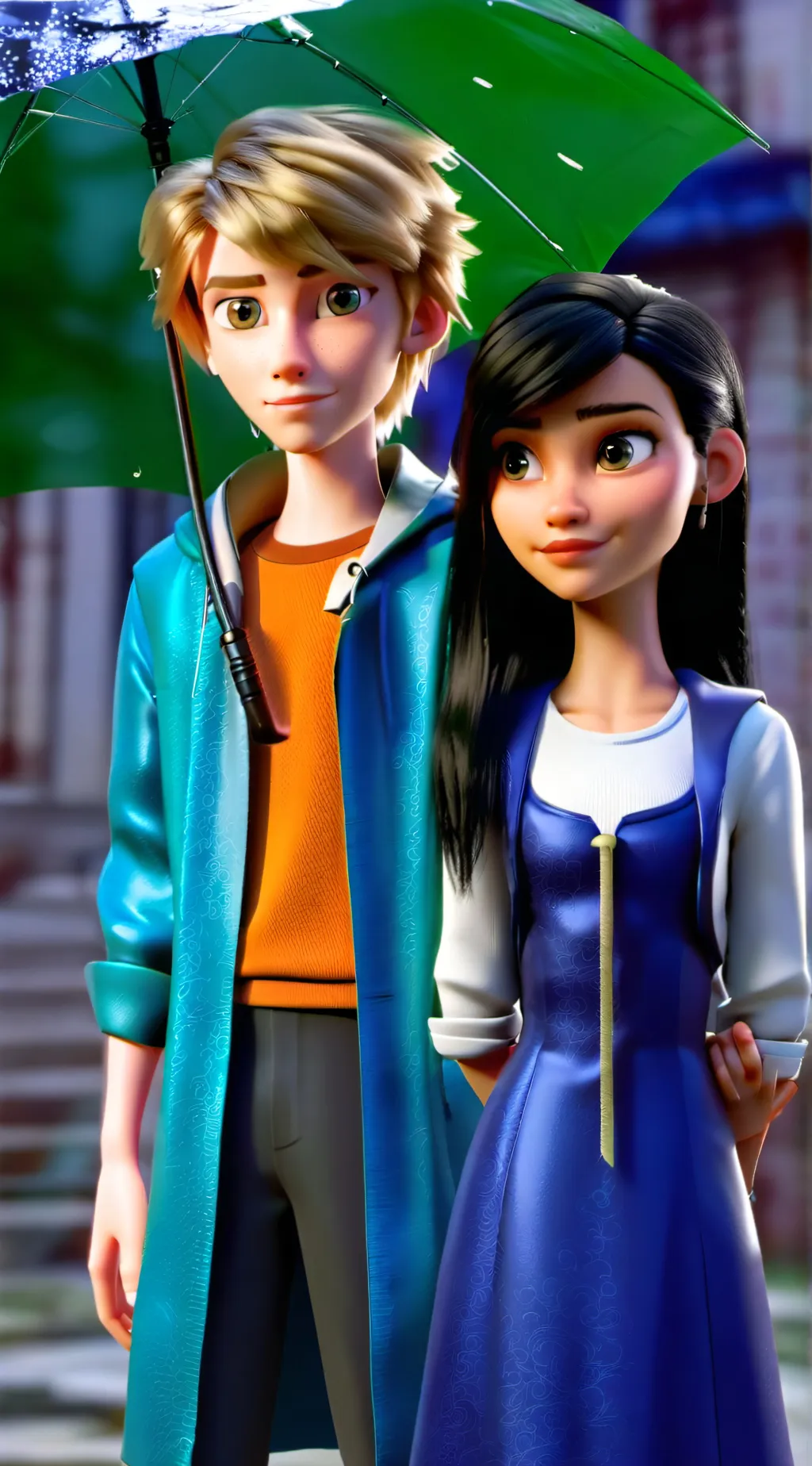 ai character: Adam and Lila  background