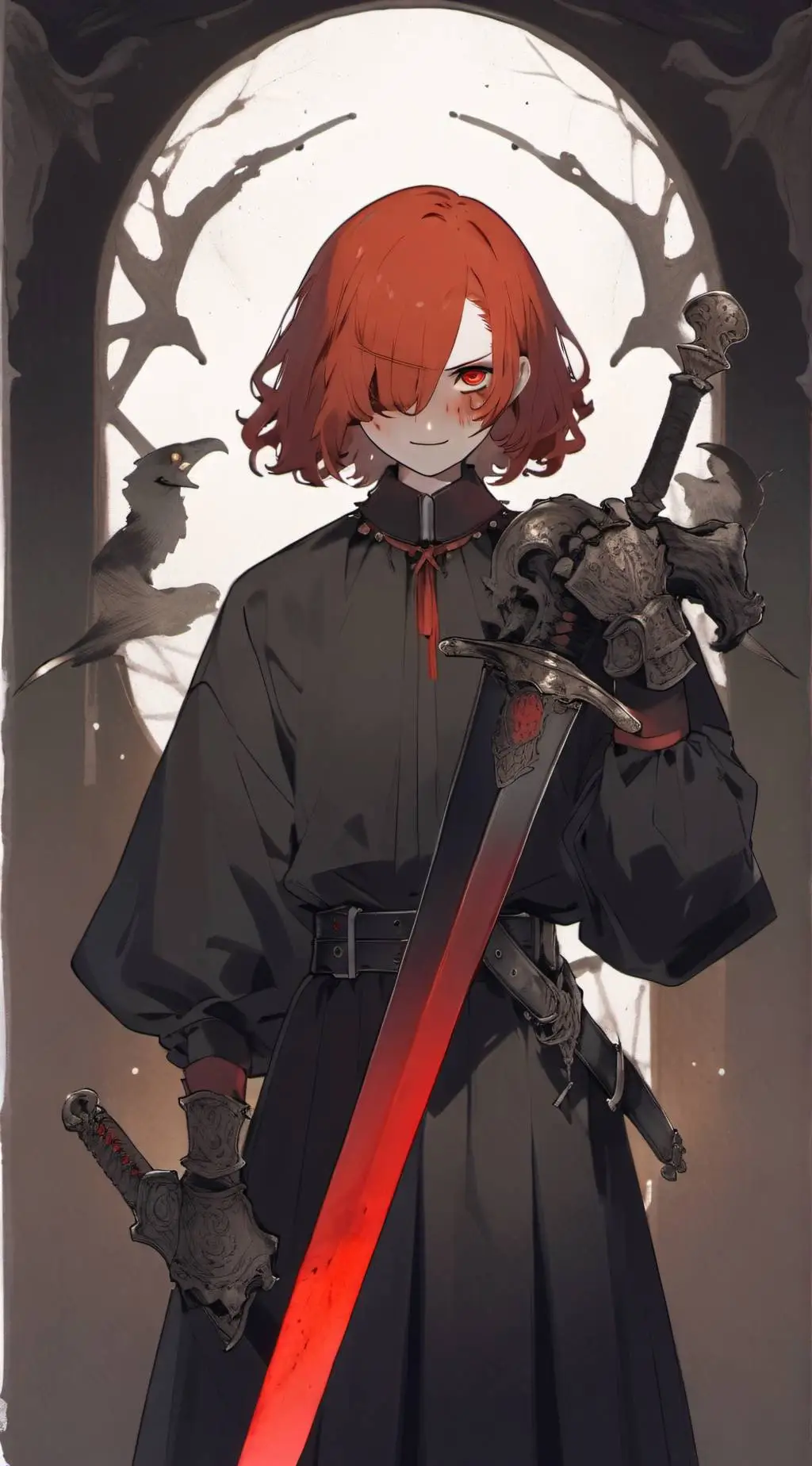 ai character: the glitched background