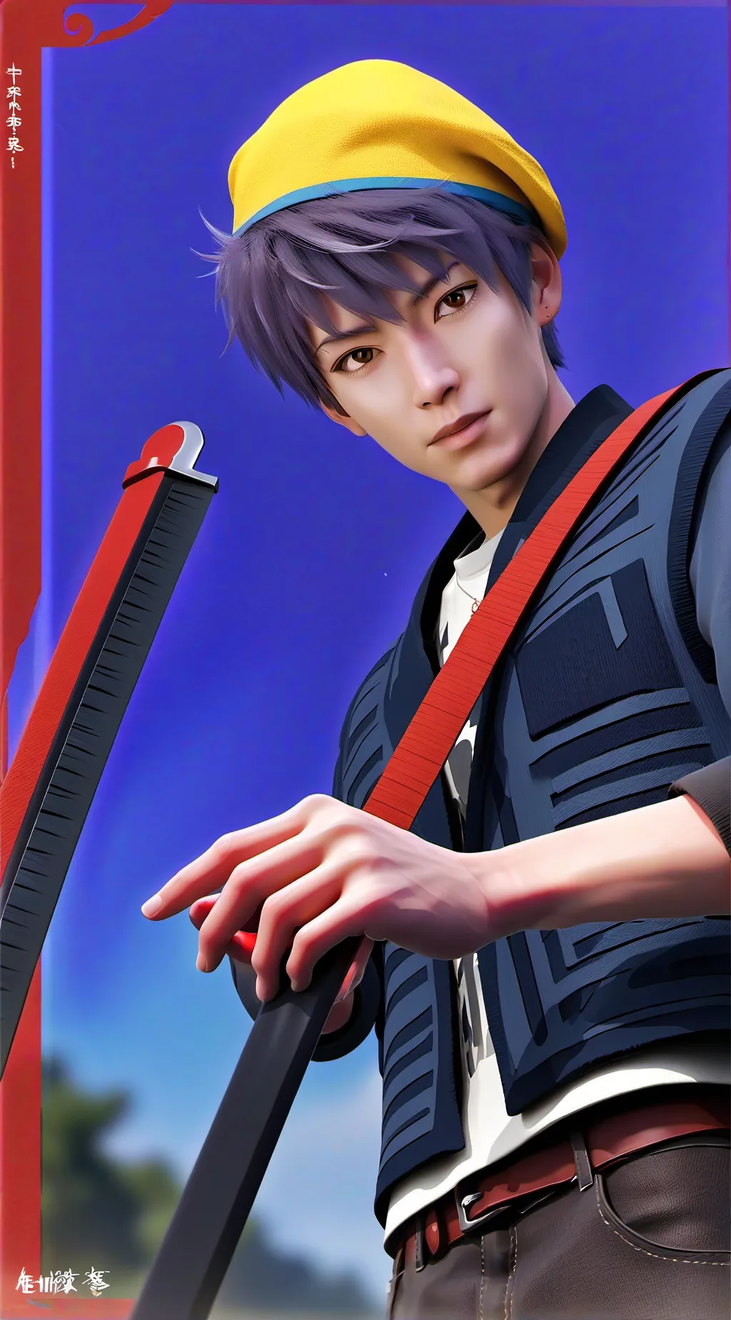 ai character: Skater boy background