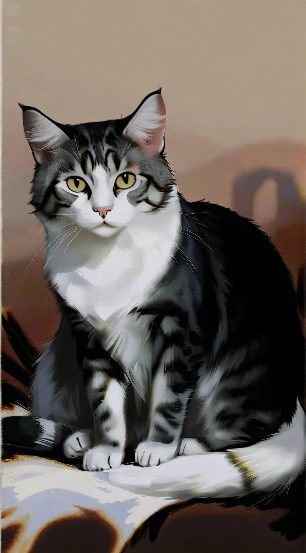 ai character: mha cat background