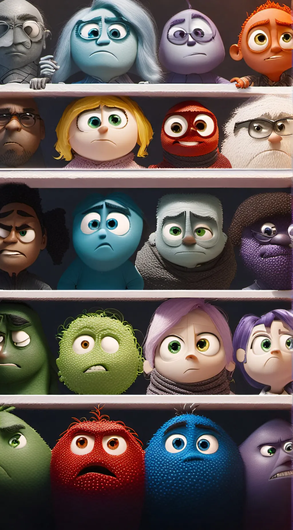 ai character: Inside Out Crew background