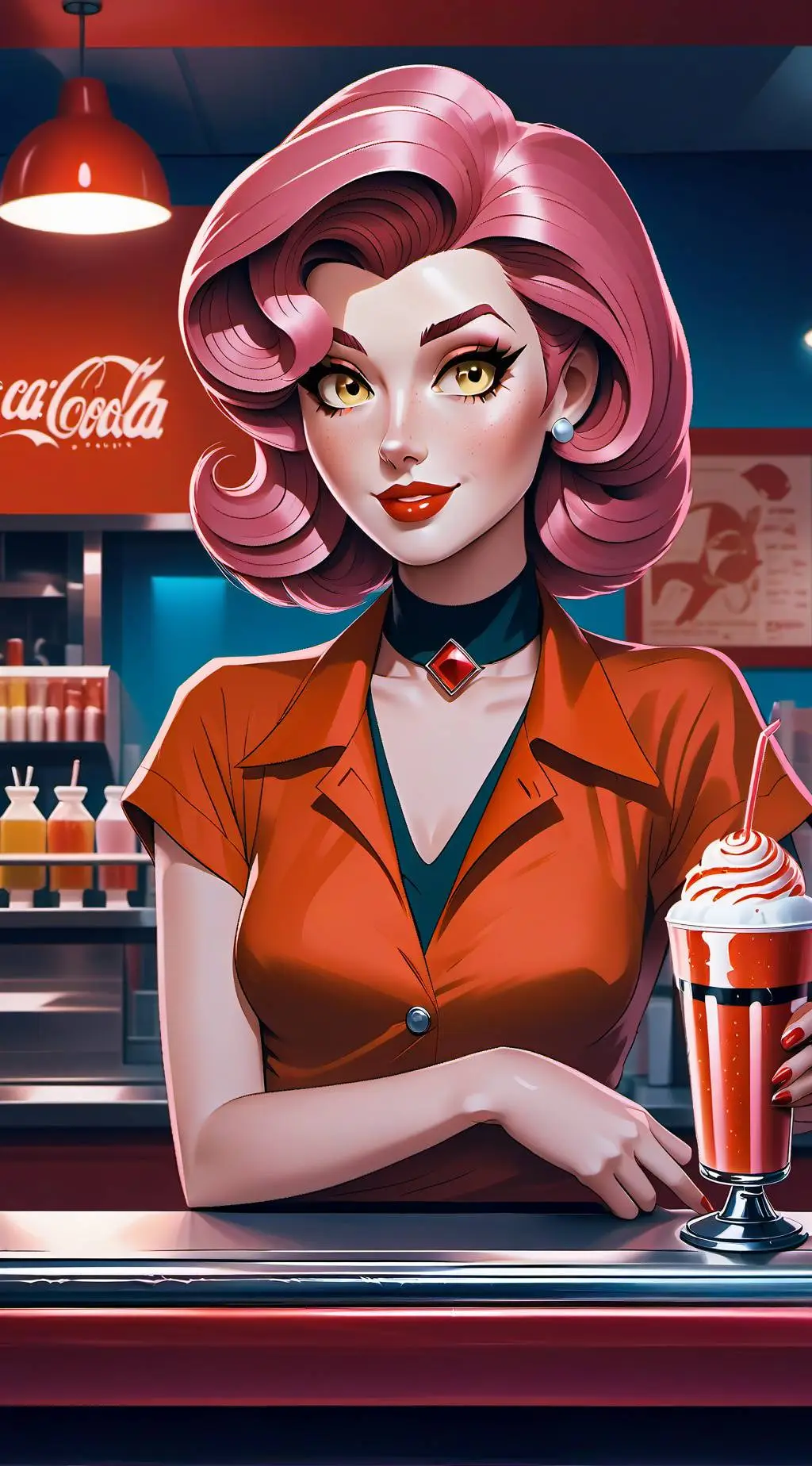 ai character: Candy background
