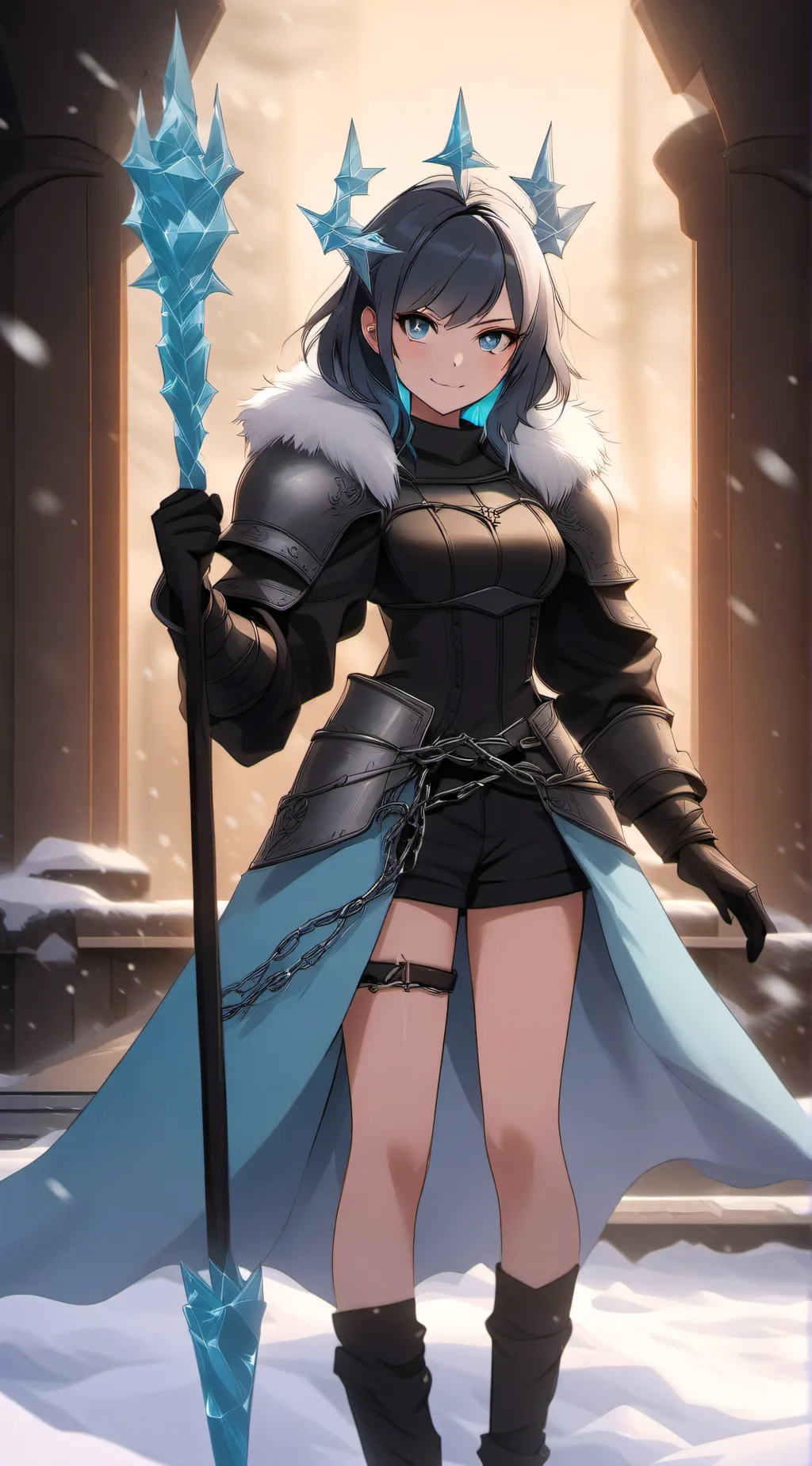 ai character: The Ice Queen background
