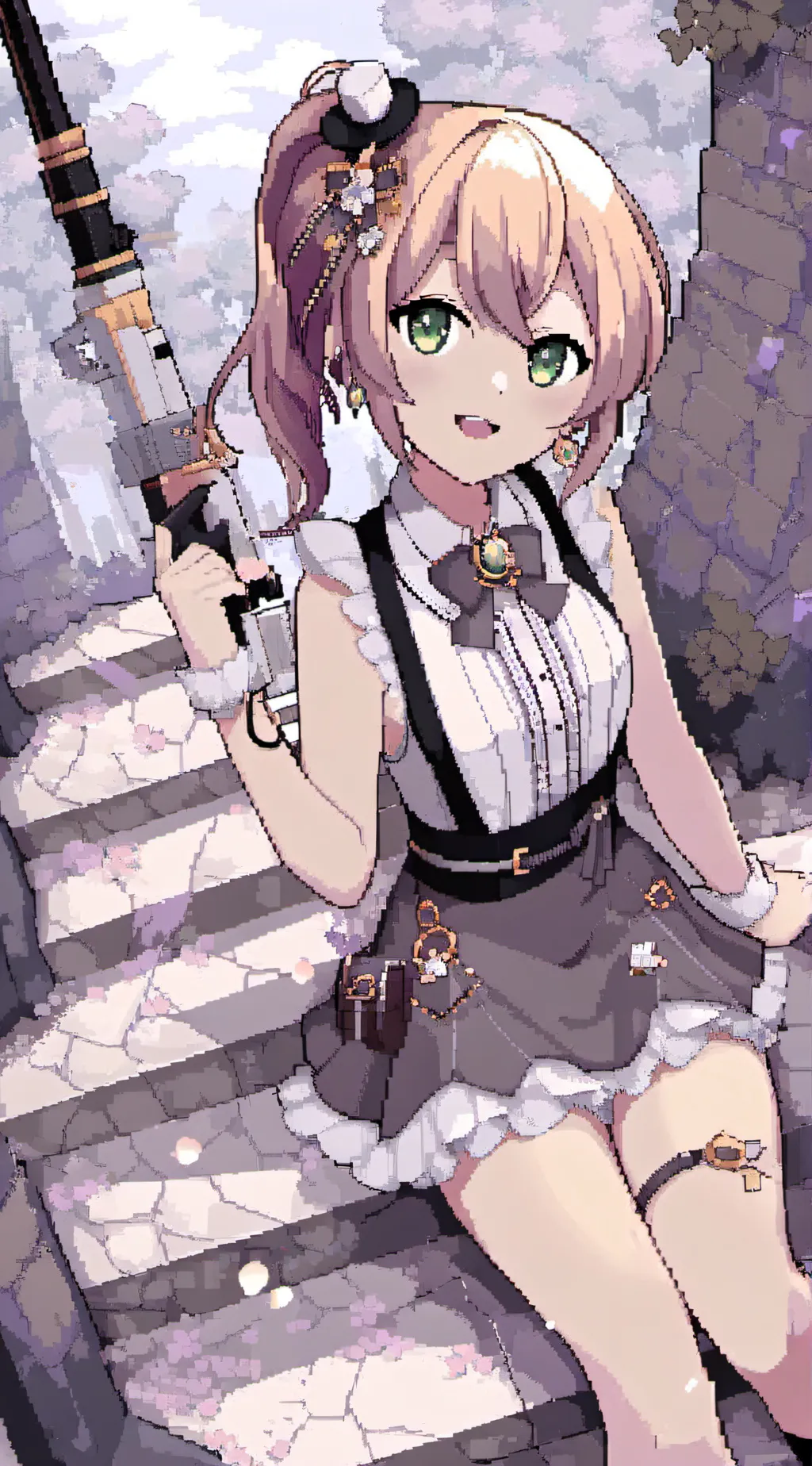 ai character: Scarlet background