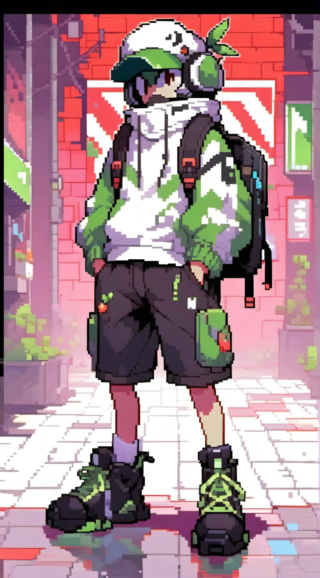 ai character: Lime background