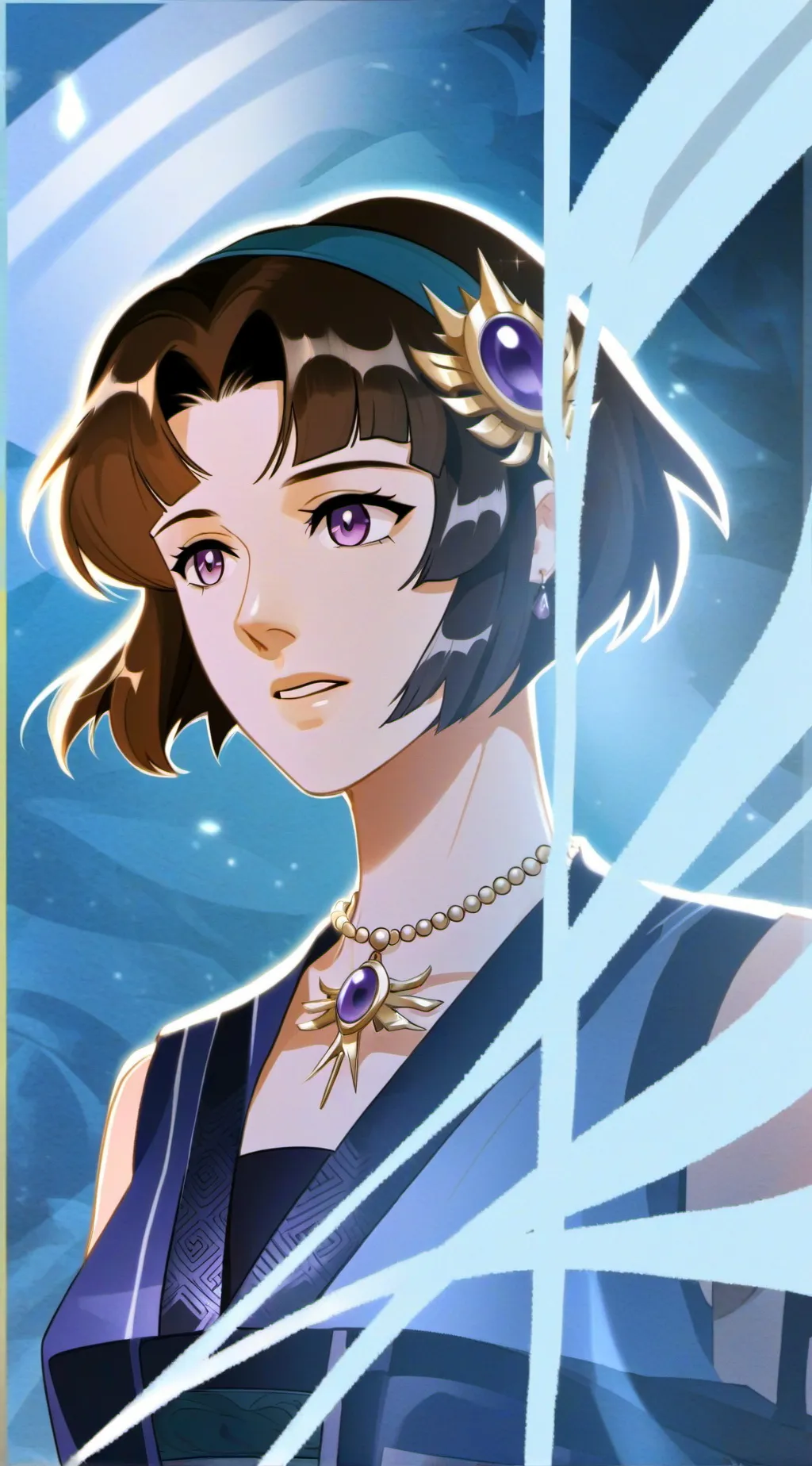 ai character: Cristall background