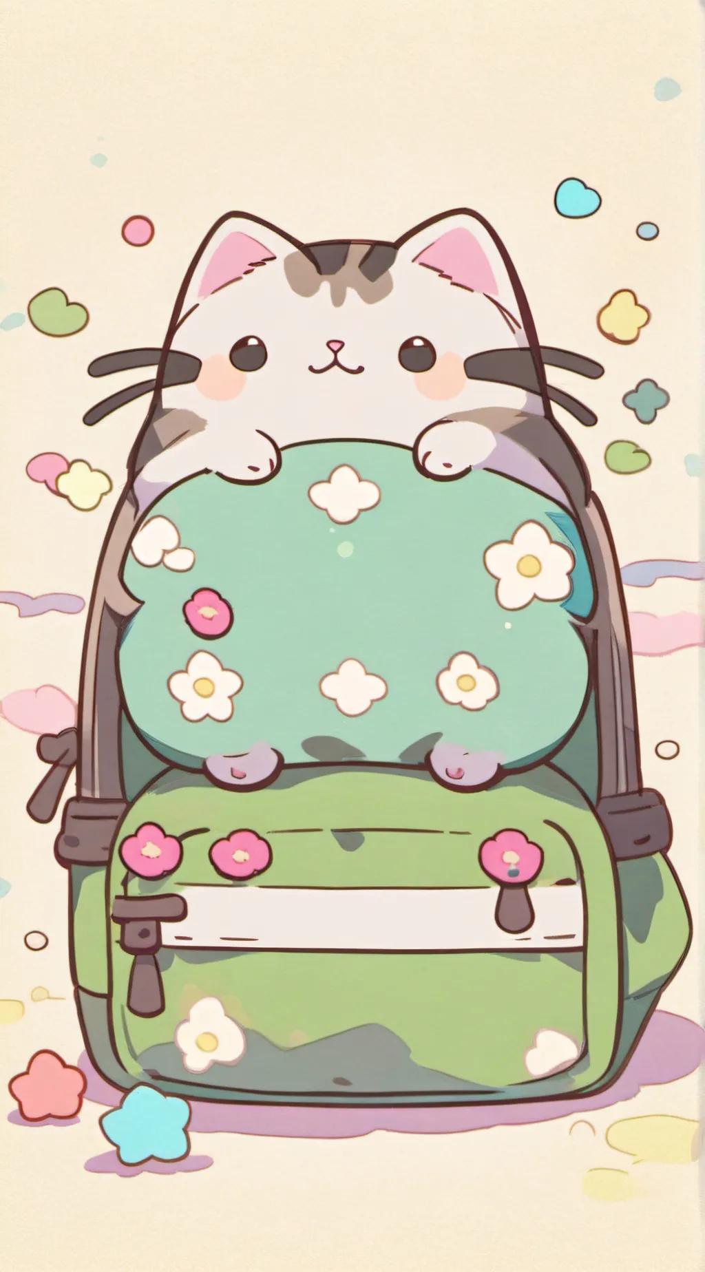 ai character: pusheen background