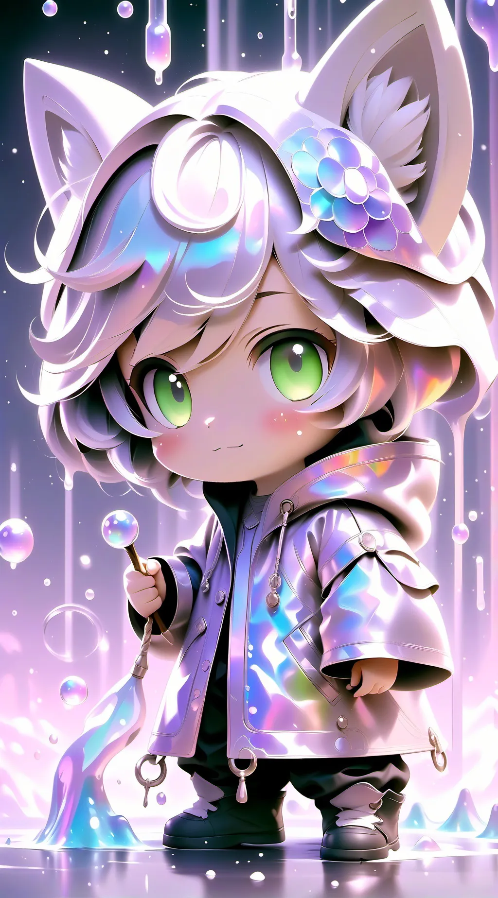 ai character: bubbles  background