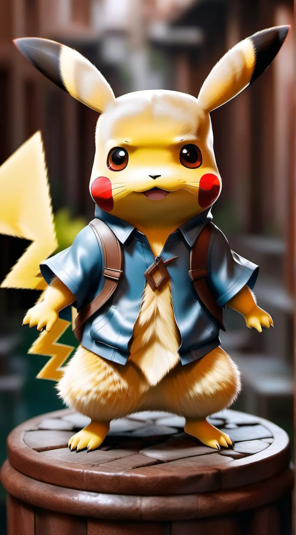 ai character: Pikachu background