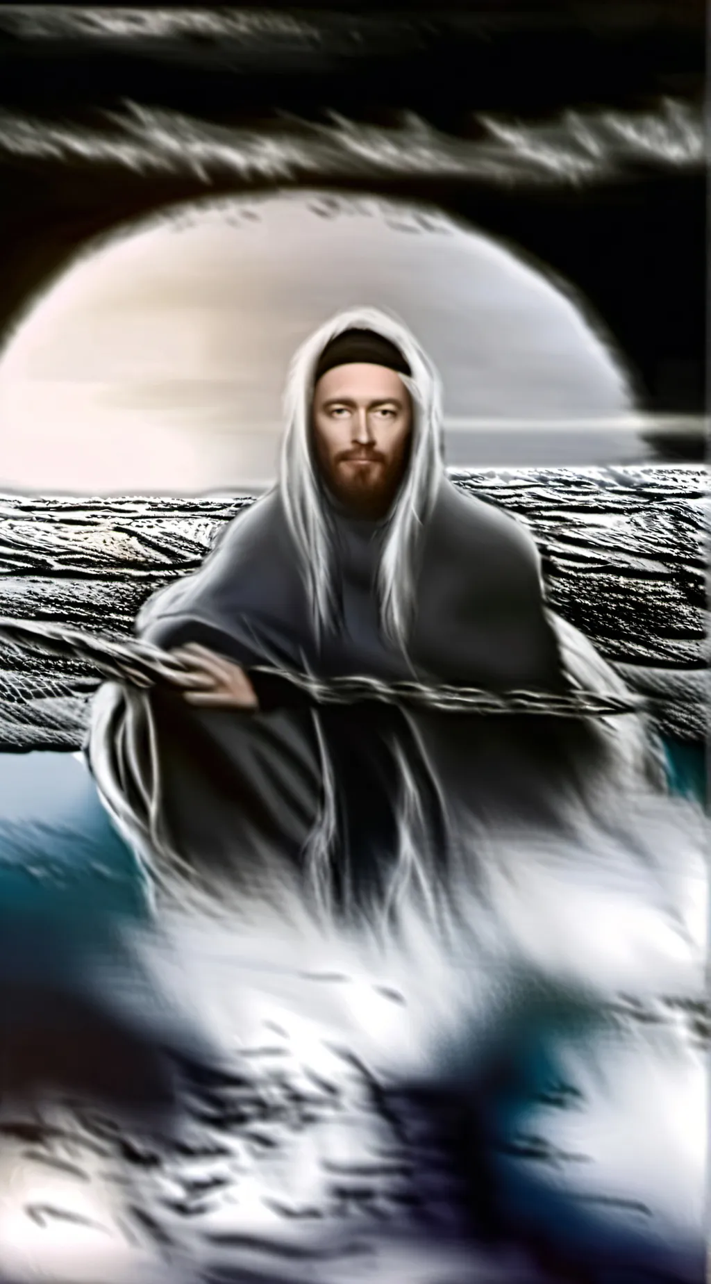 ai character: jesus background
