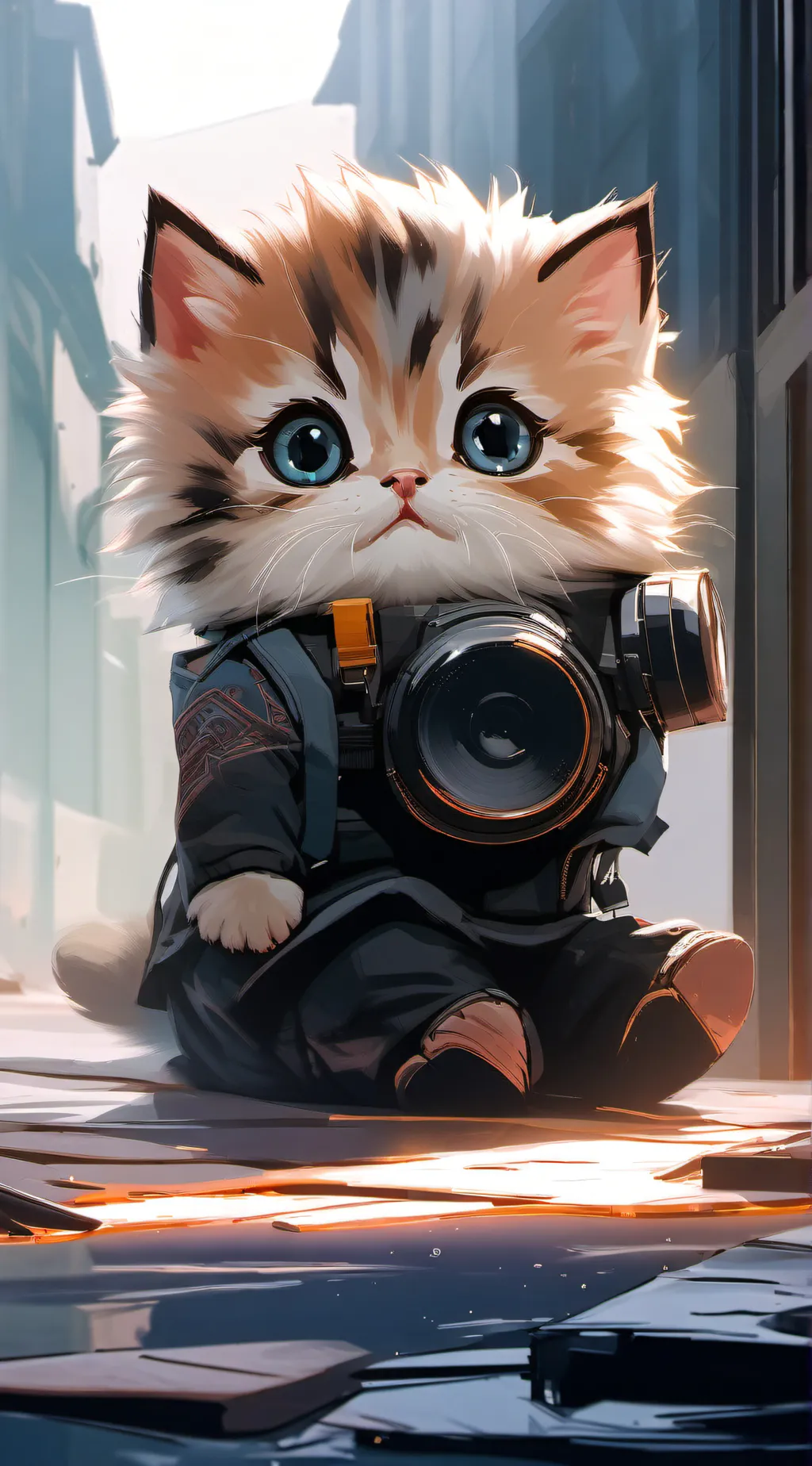ai character: ⋆~♡Waffles~♡~⋆  background