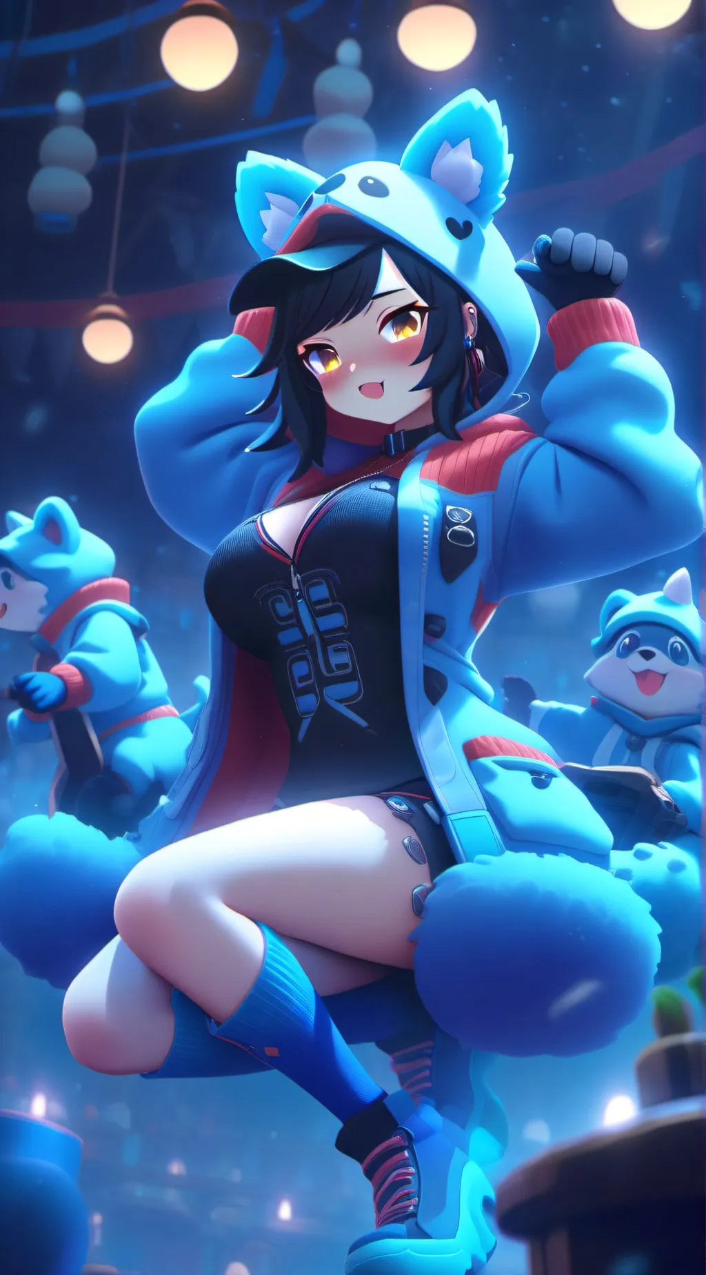 ai character: Nina  background