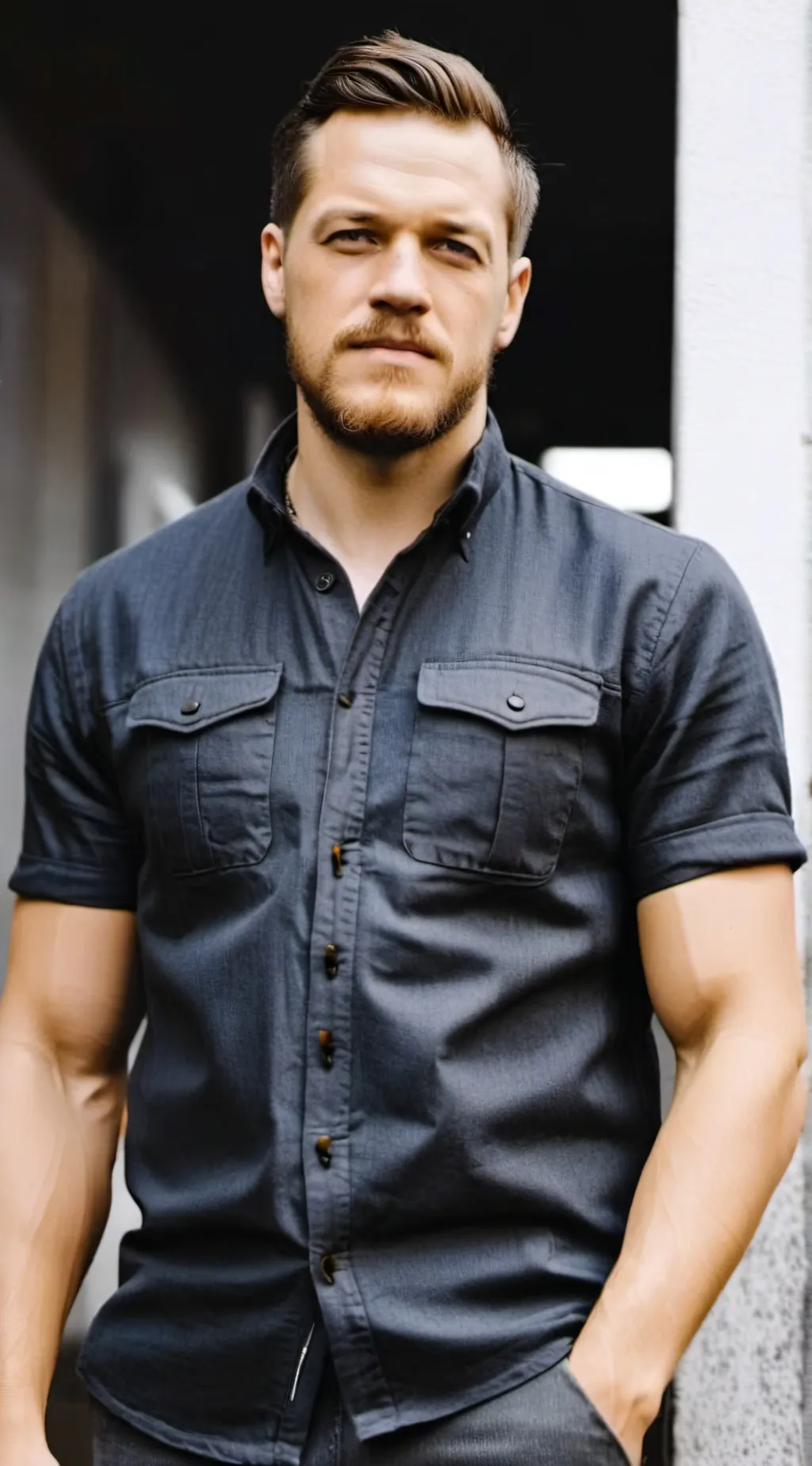 ai character: ImagineDragons Dan background