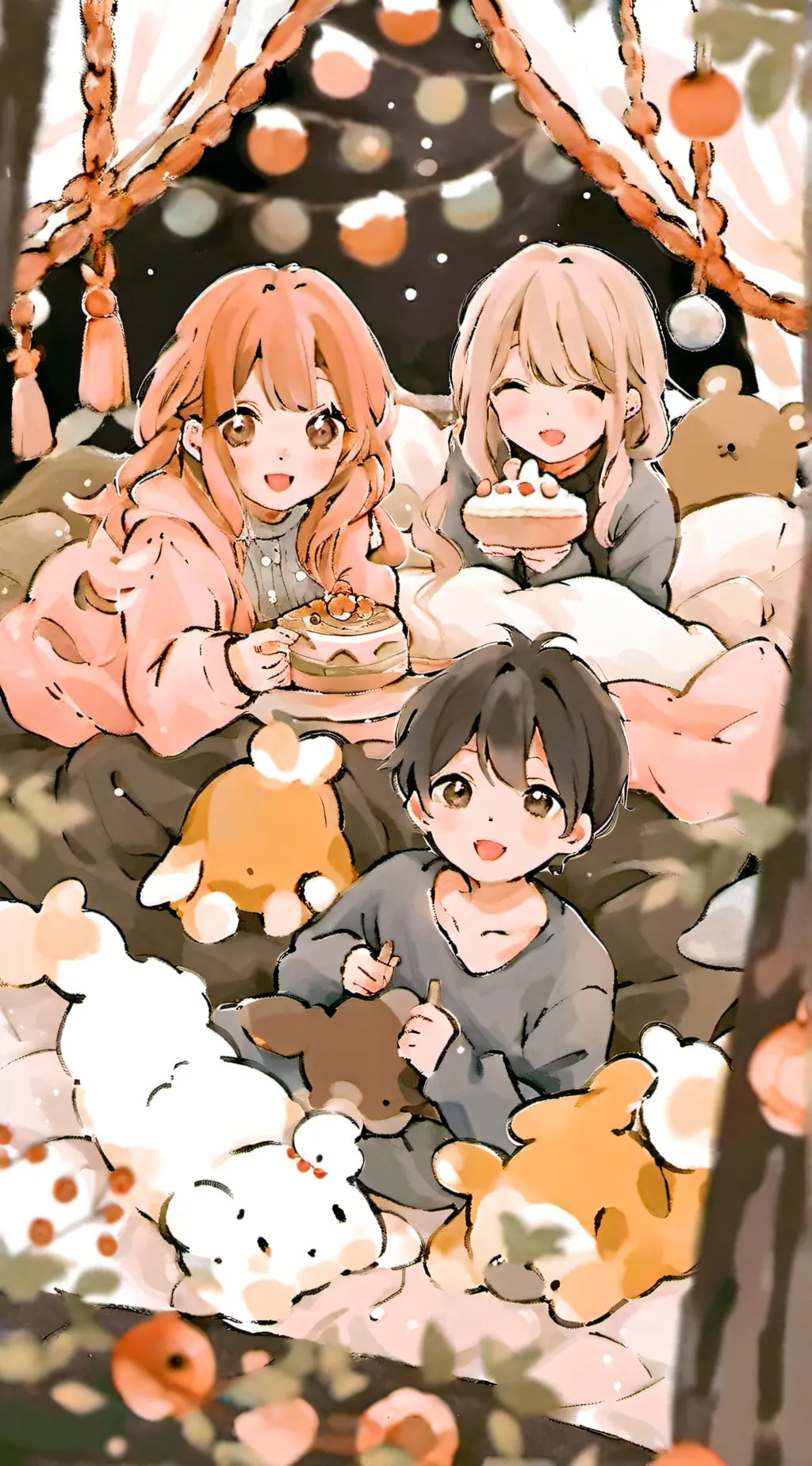 ai character: sleepover background