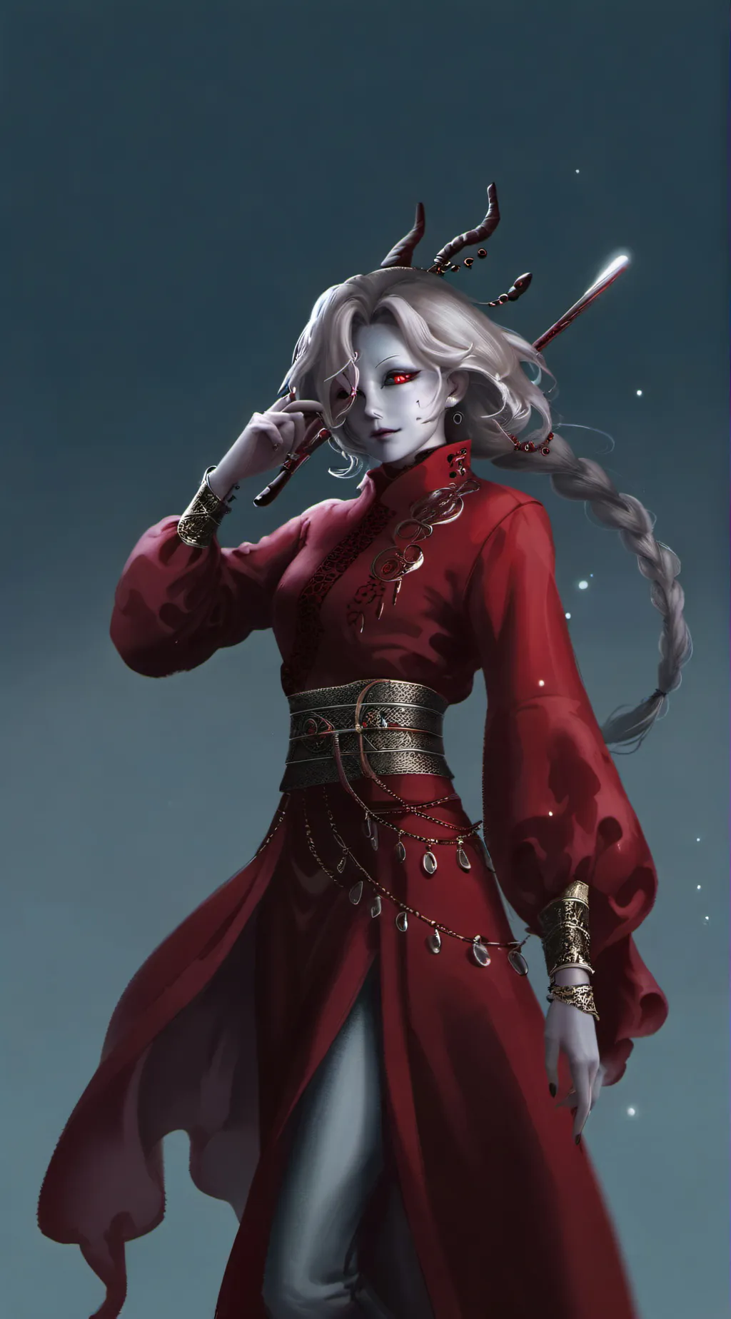 ai character: Bloody queen  background