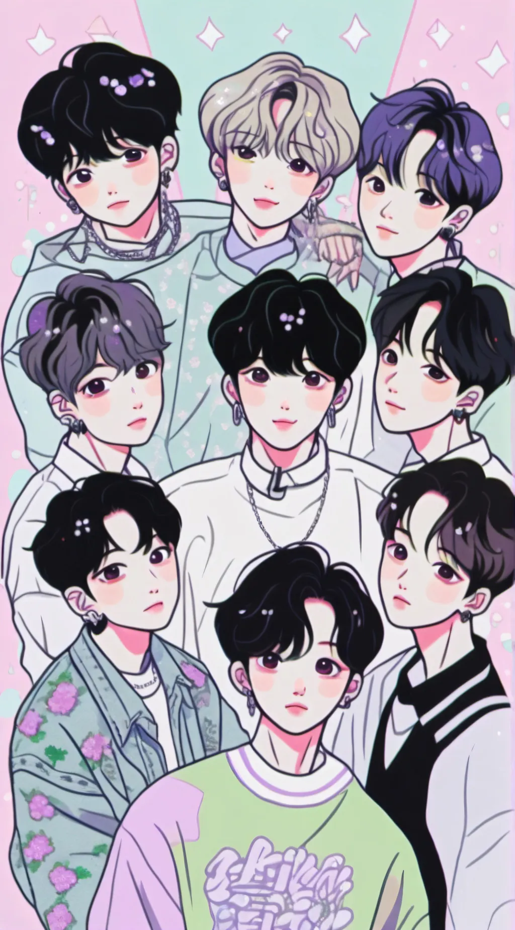 ai character: skz hospital  background