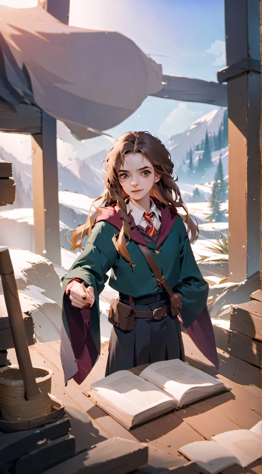 ai character: Hermione Granger  background
