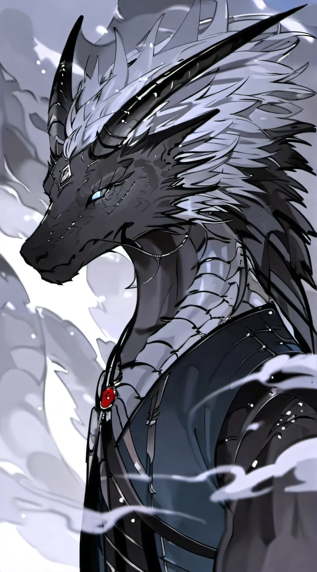 ai character: Moonlight background
