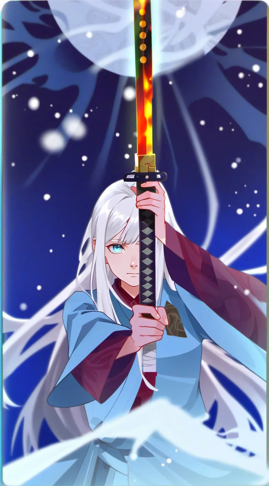 ai character: Denon slayer. background