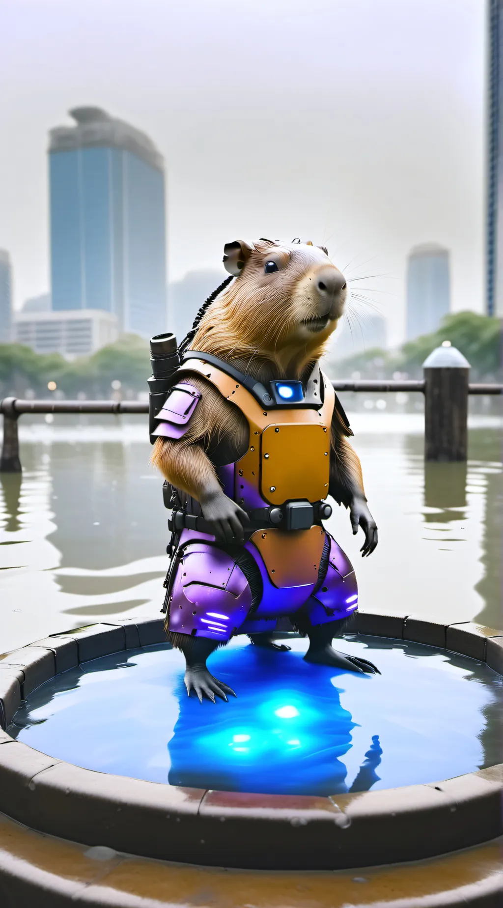 ai character: capy.2.0% background