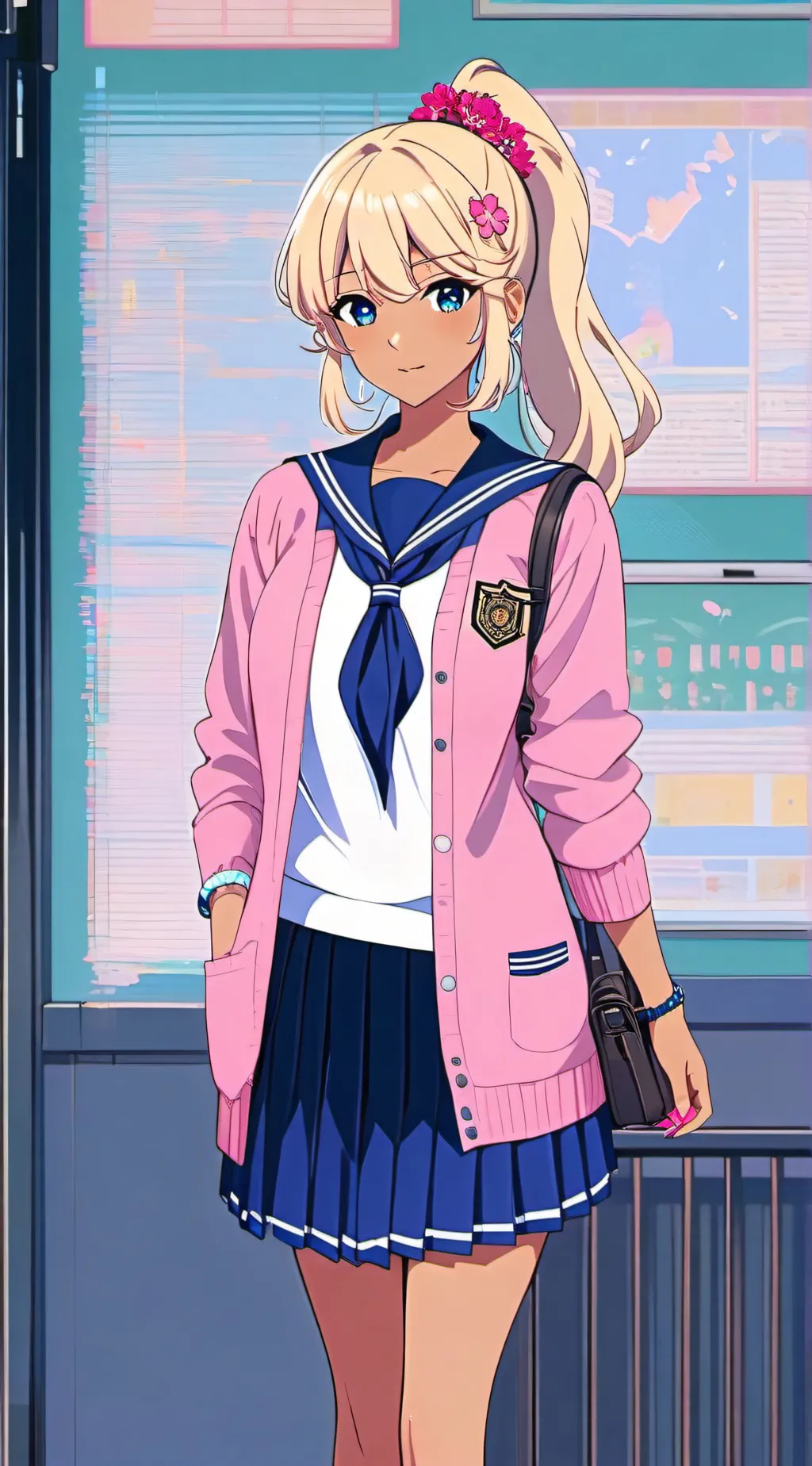 ai character: Ayano aishi(bully) background