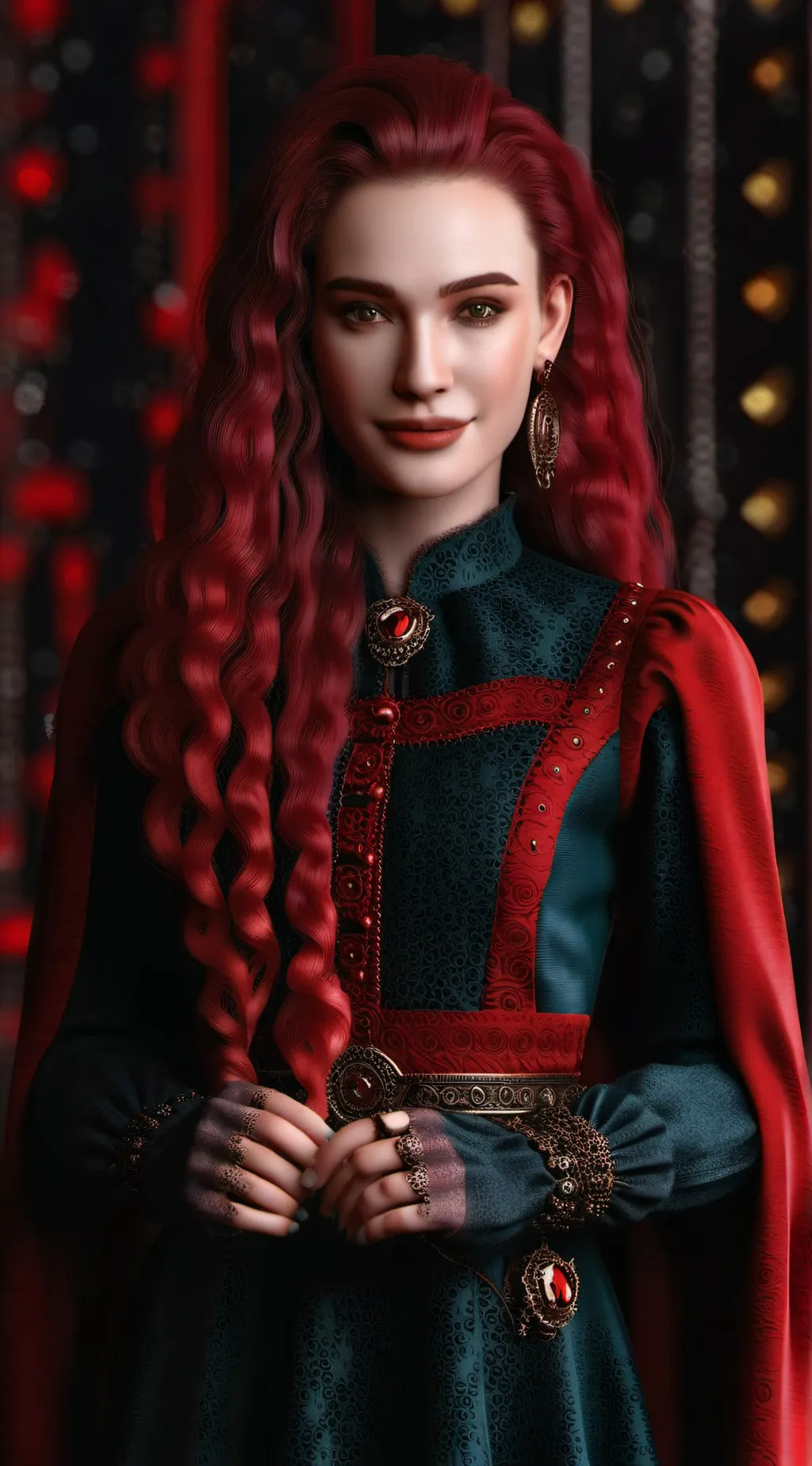 ai character: RED background
