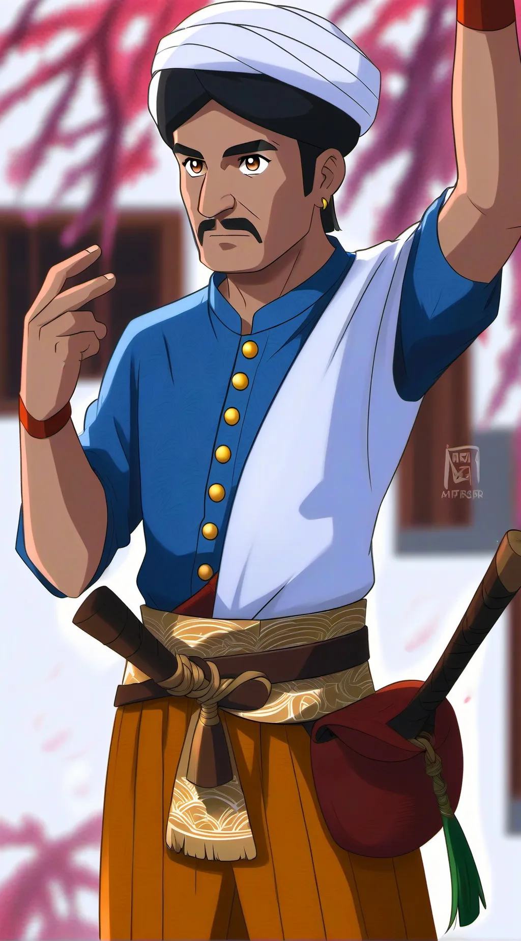 ai character: Hazhar  background