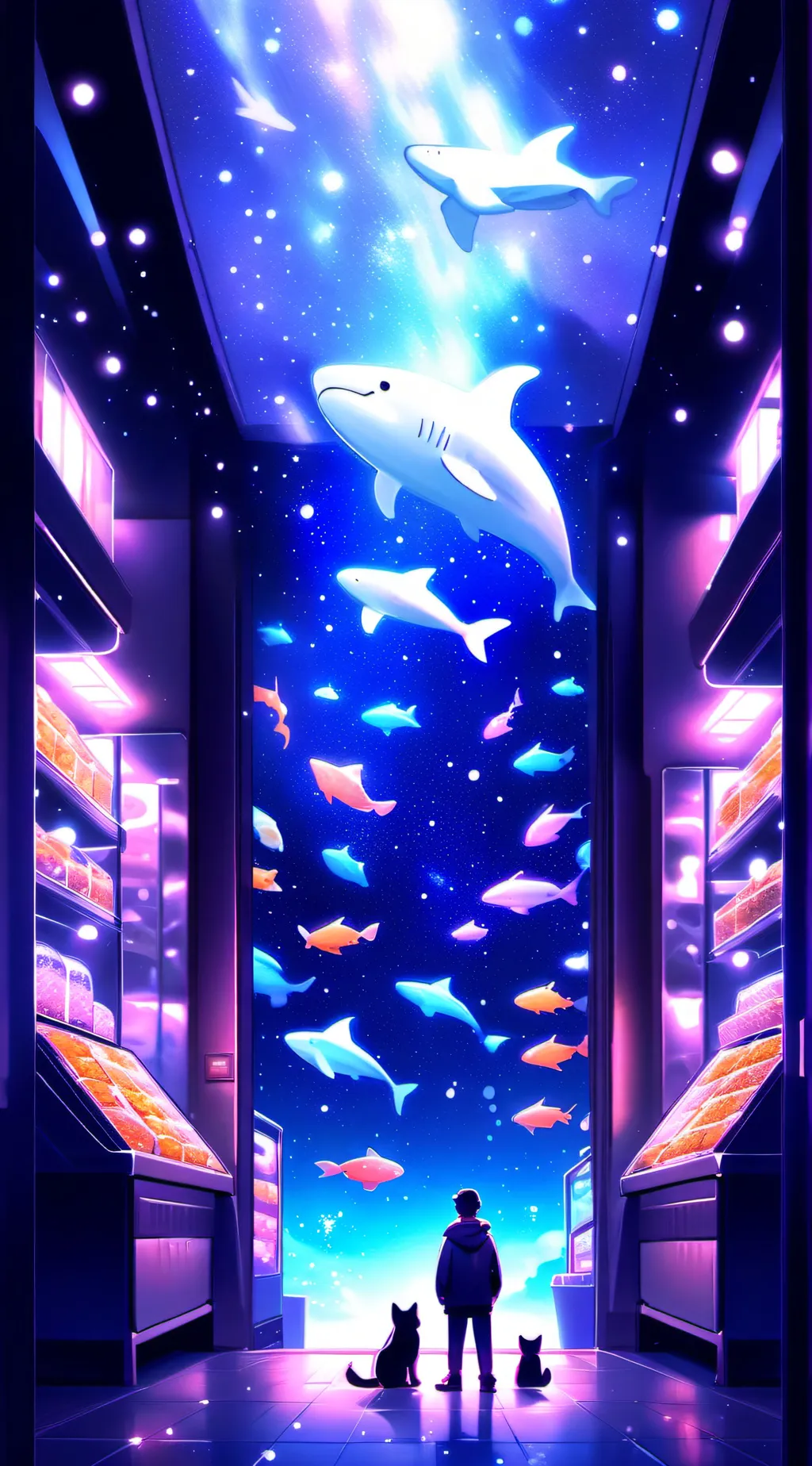 ai character: HH pet shop background