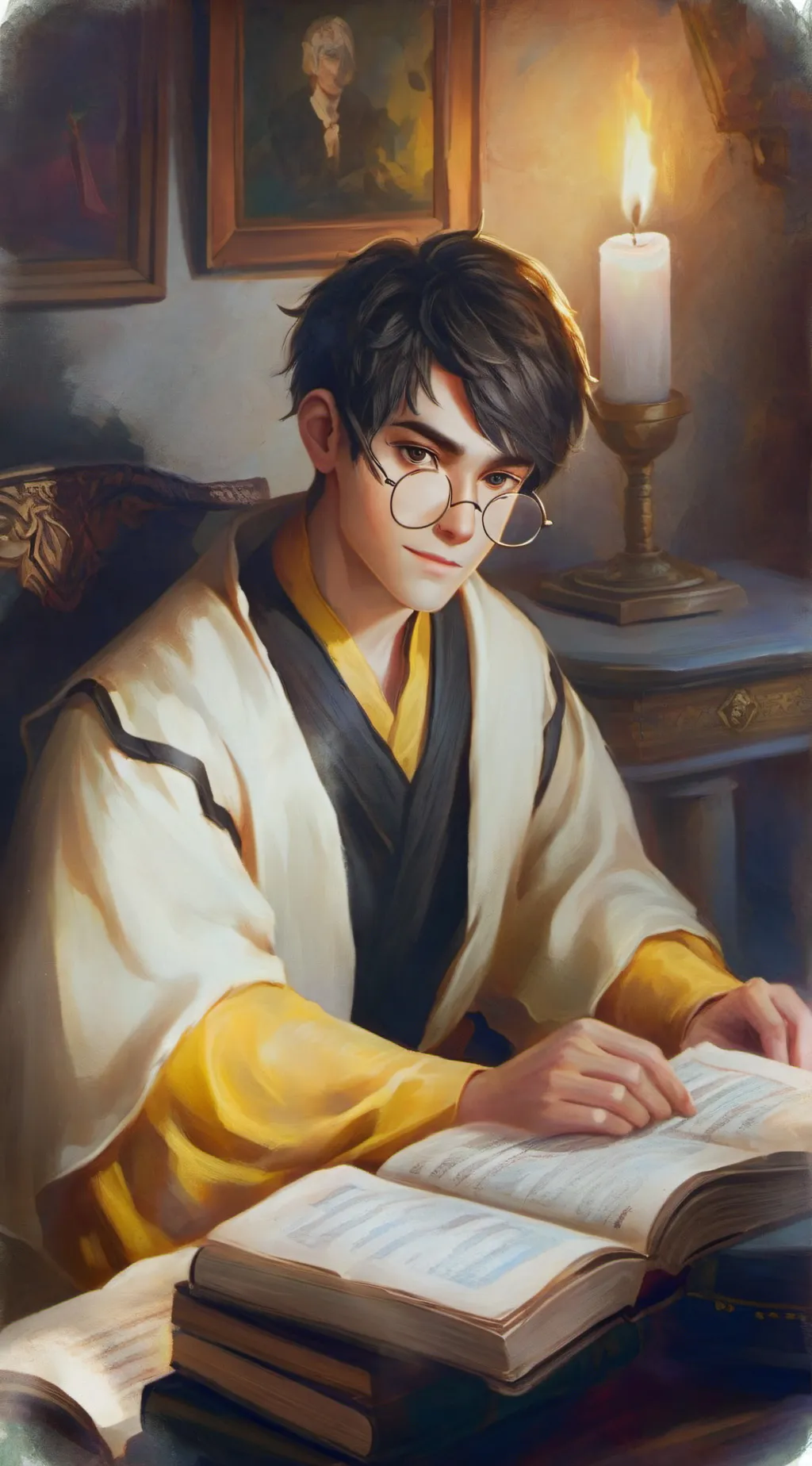 ai character: Hogwarts  background