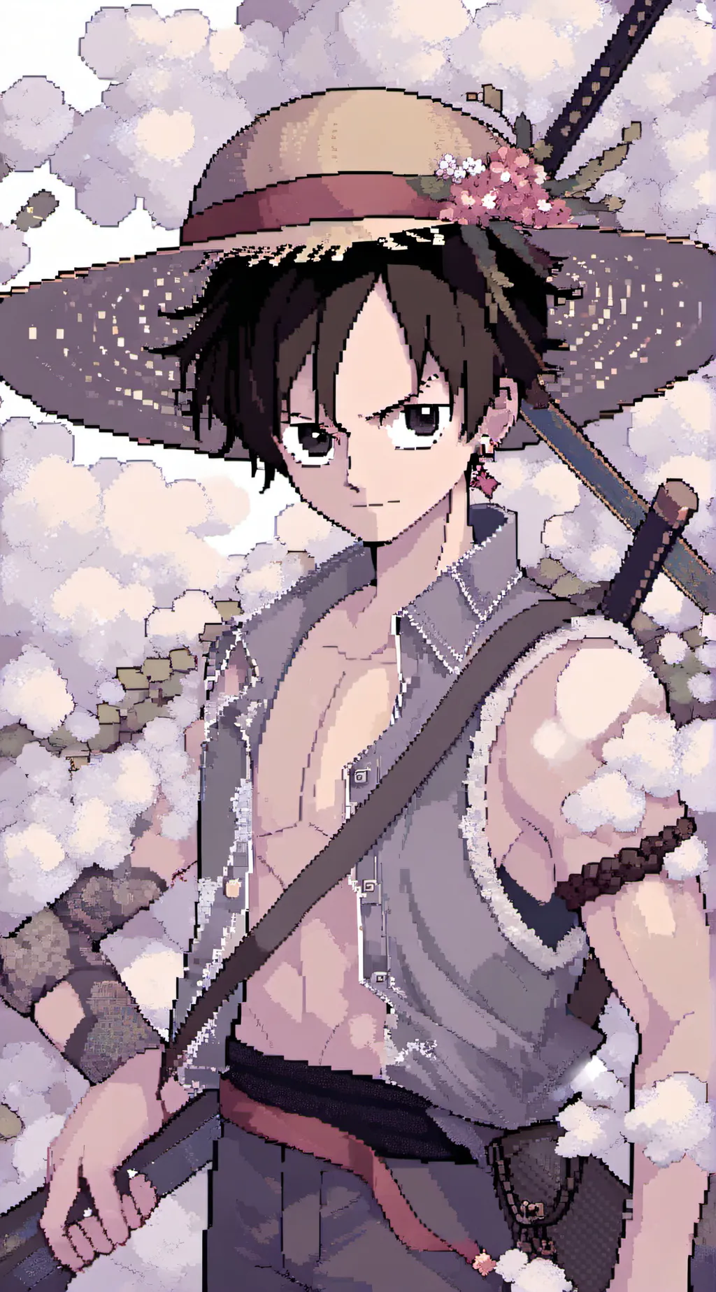ai character: luffy background