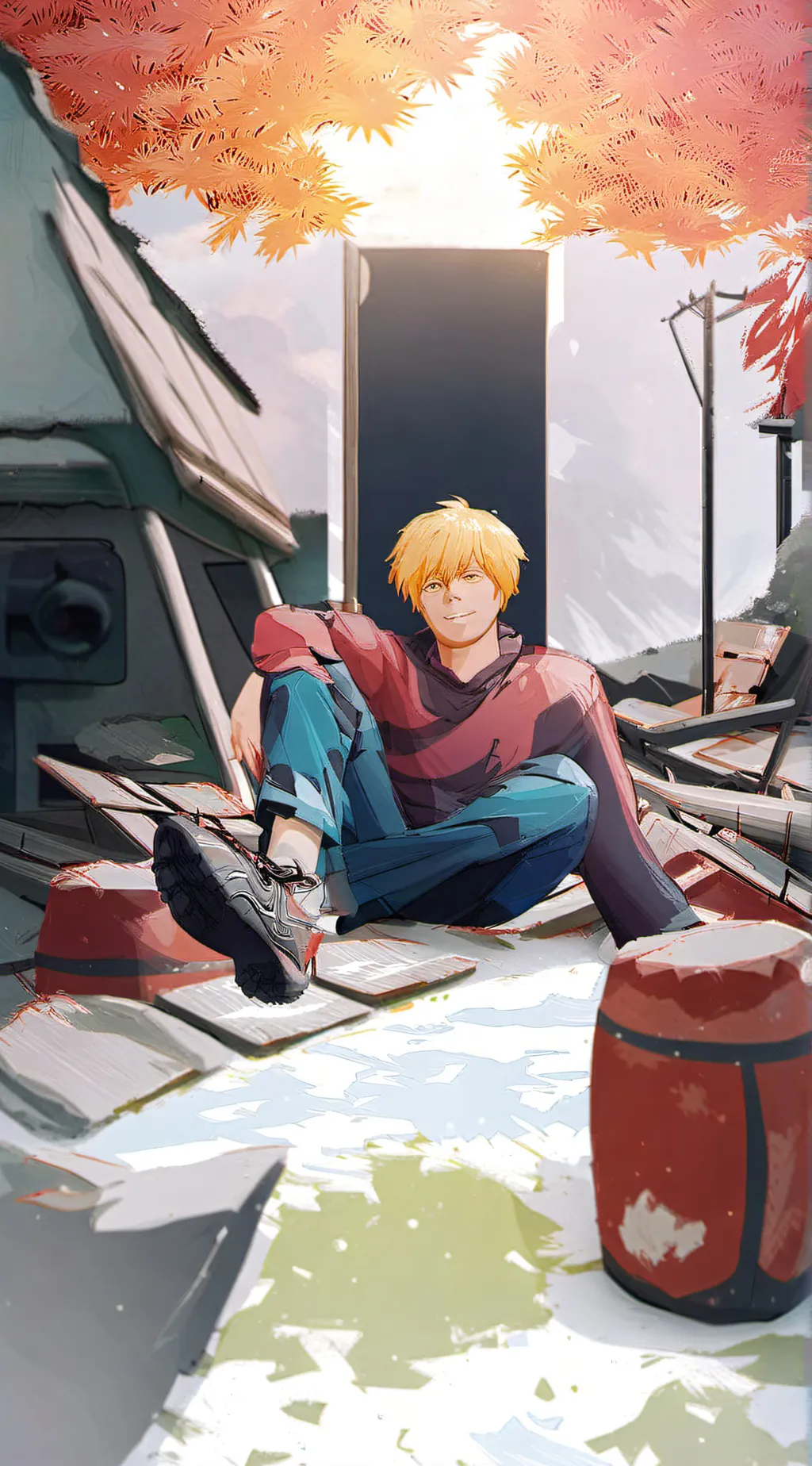 ai character: Denji background