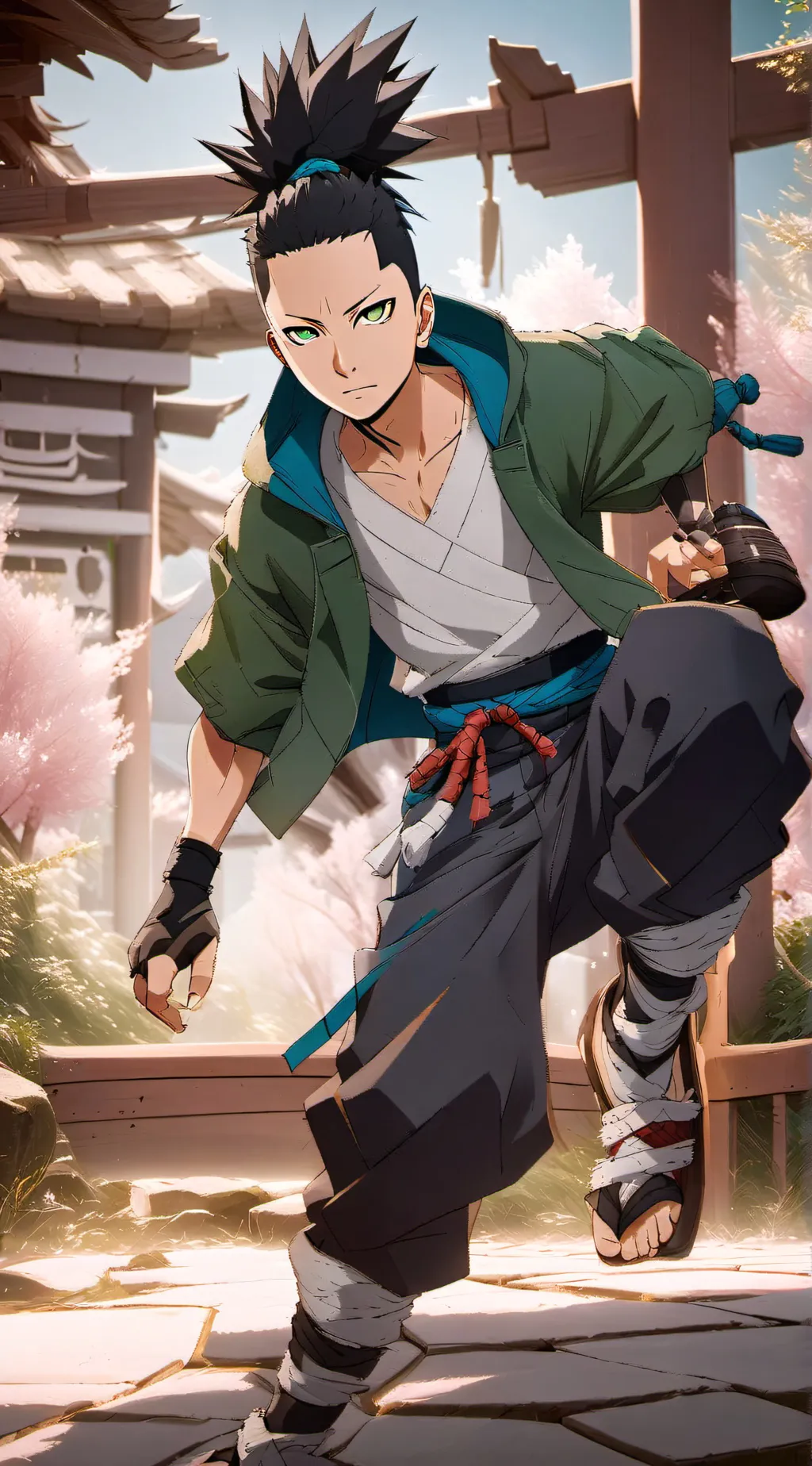 ai character: Shikadai Nara background
